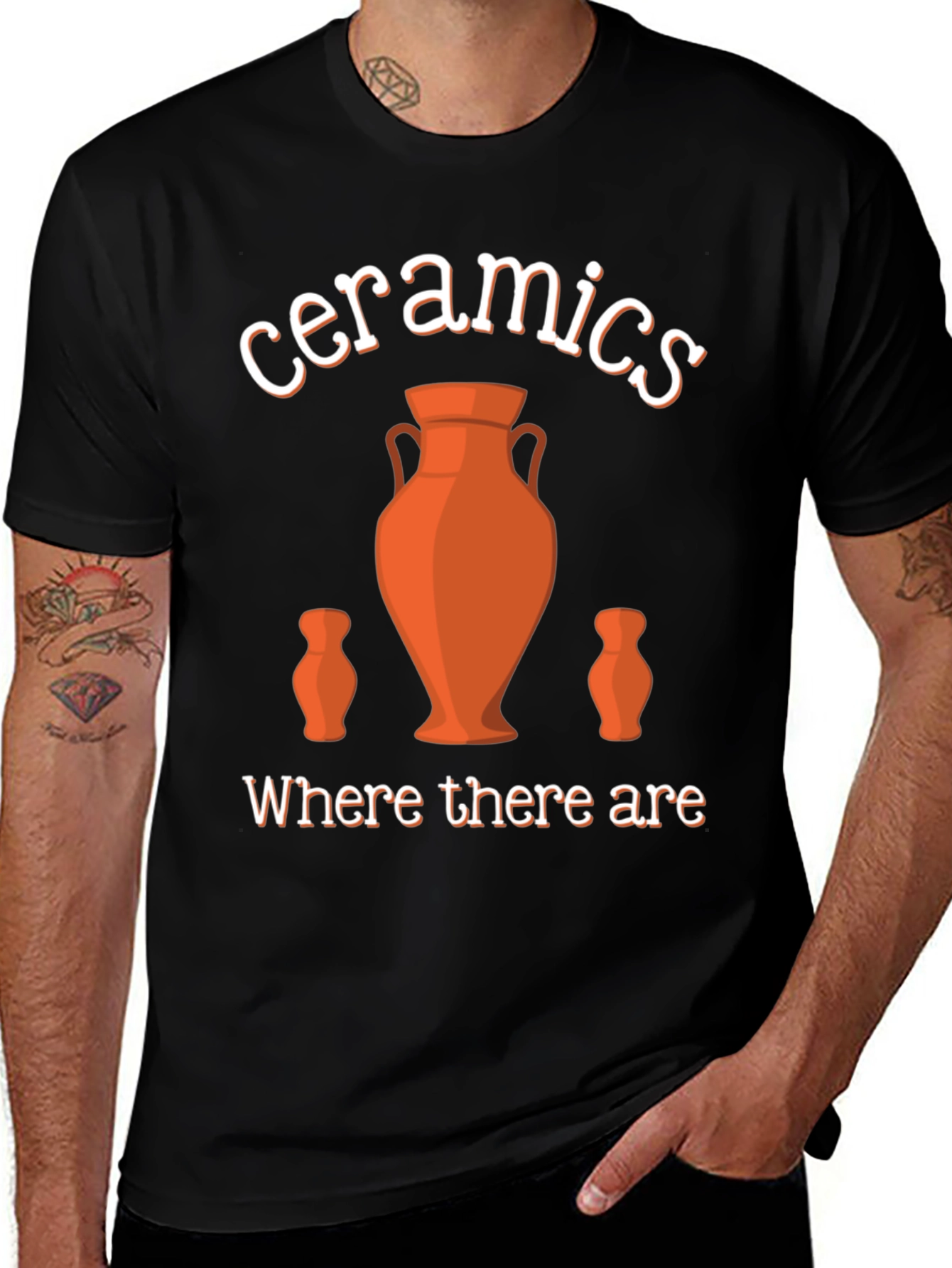 Variant 19 of Ceramics T-Shirt: Unique Pottery Lover's Tee