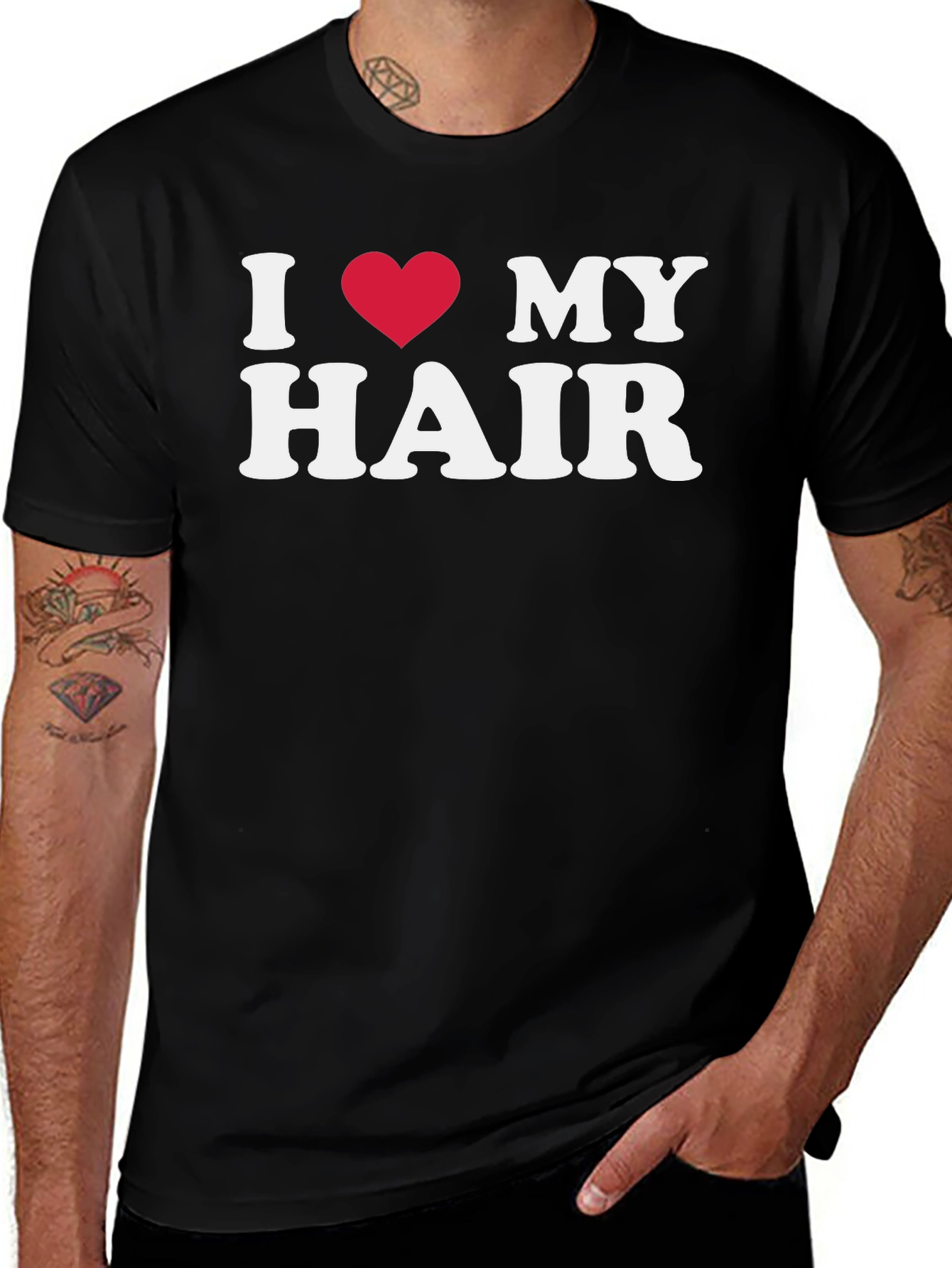Variant 24 of I Heart My Hair T-Shirt -  Statement Tee