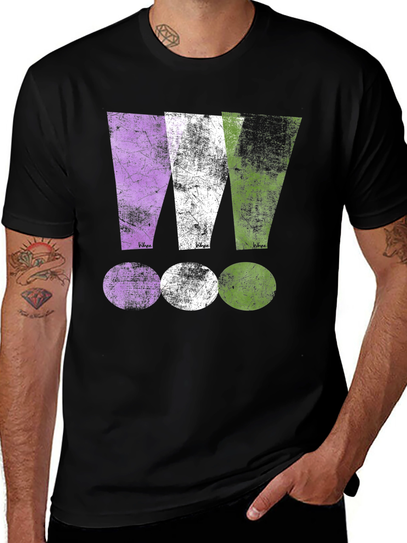 Variant 28 of Grunge Exclamation Point T-Shirt