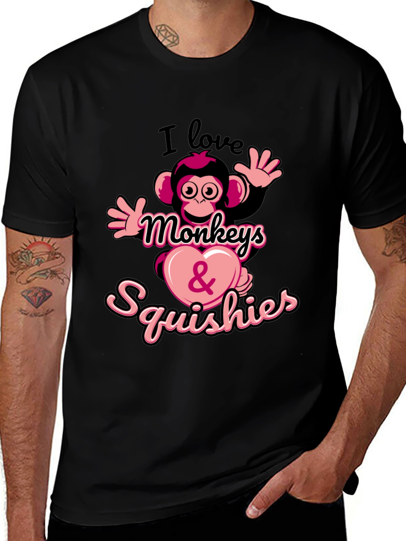 Variant 21 of I Love Monkeys & Squishies T-Shirt