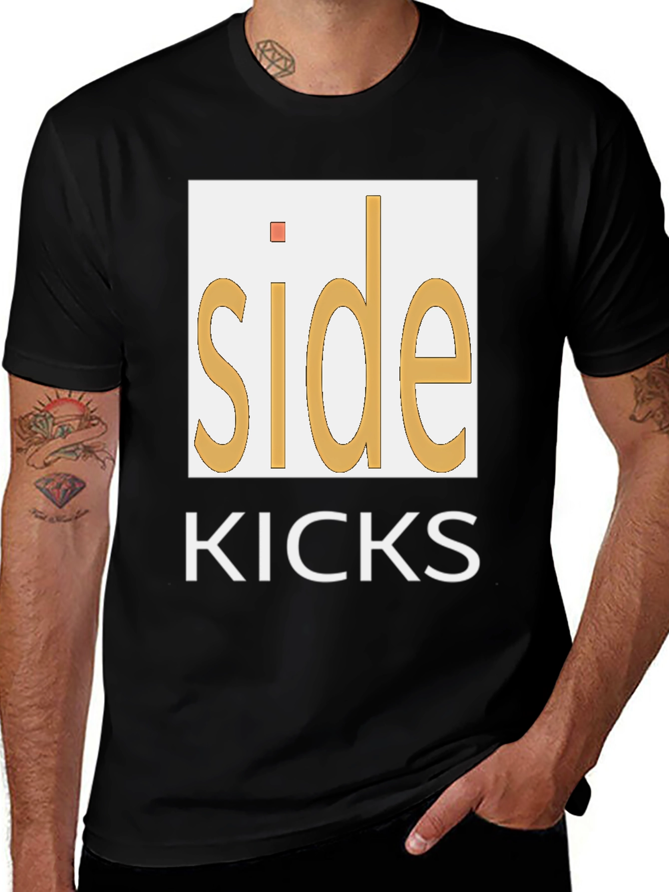 Variant 7 of Side Kicks Graphic Tee - Casual Style