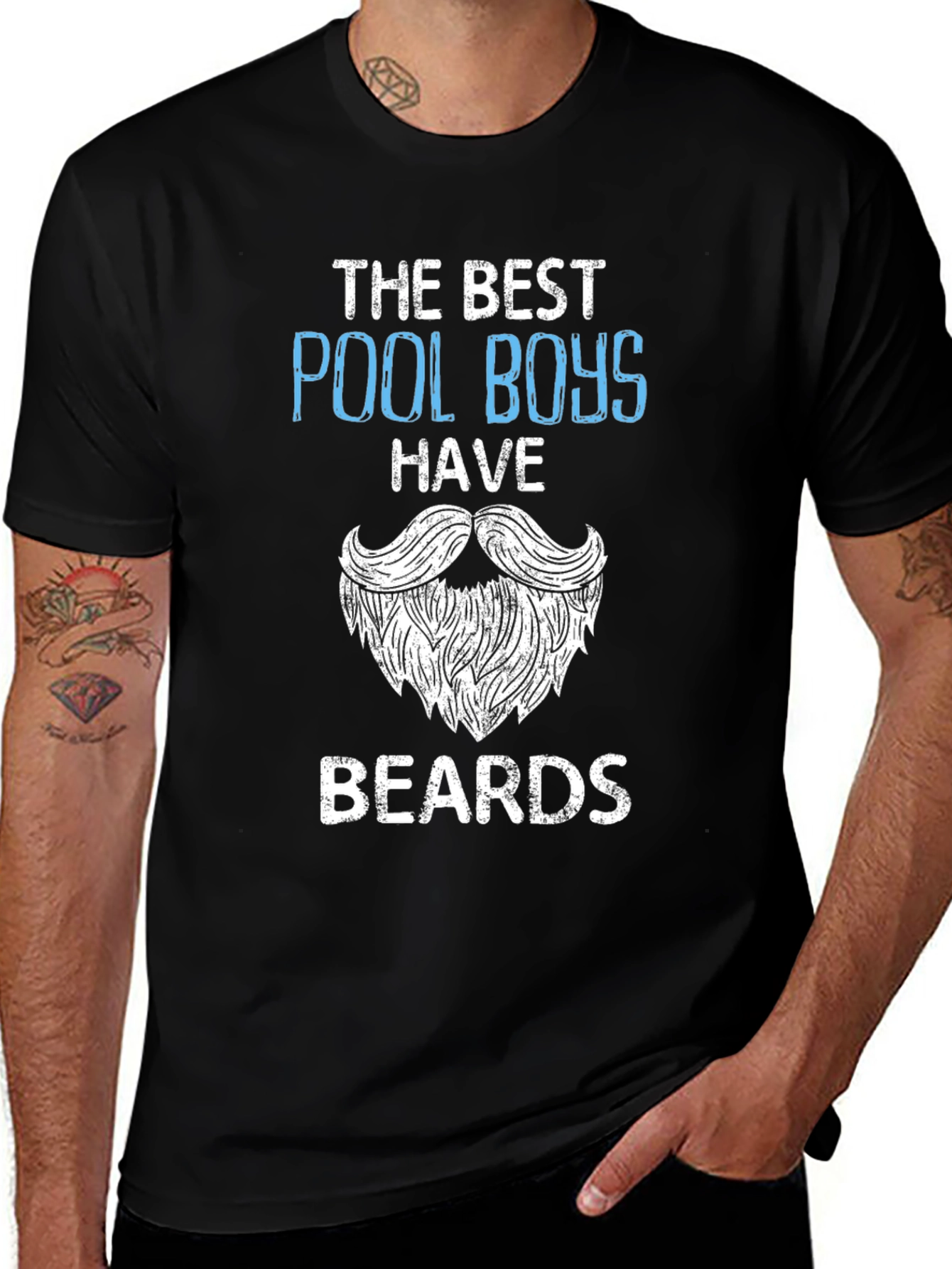 Variant 2 of Best Pool Boys Have Beards T-Shirt