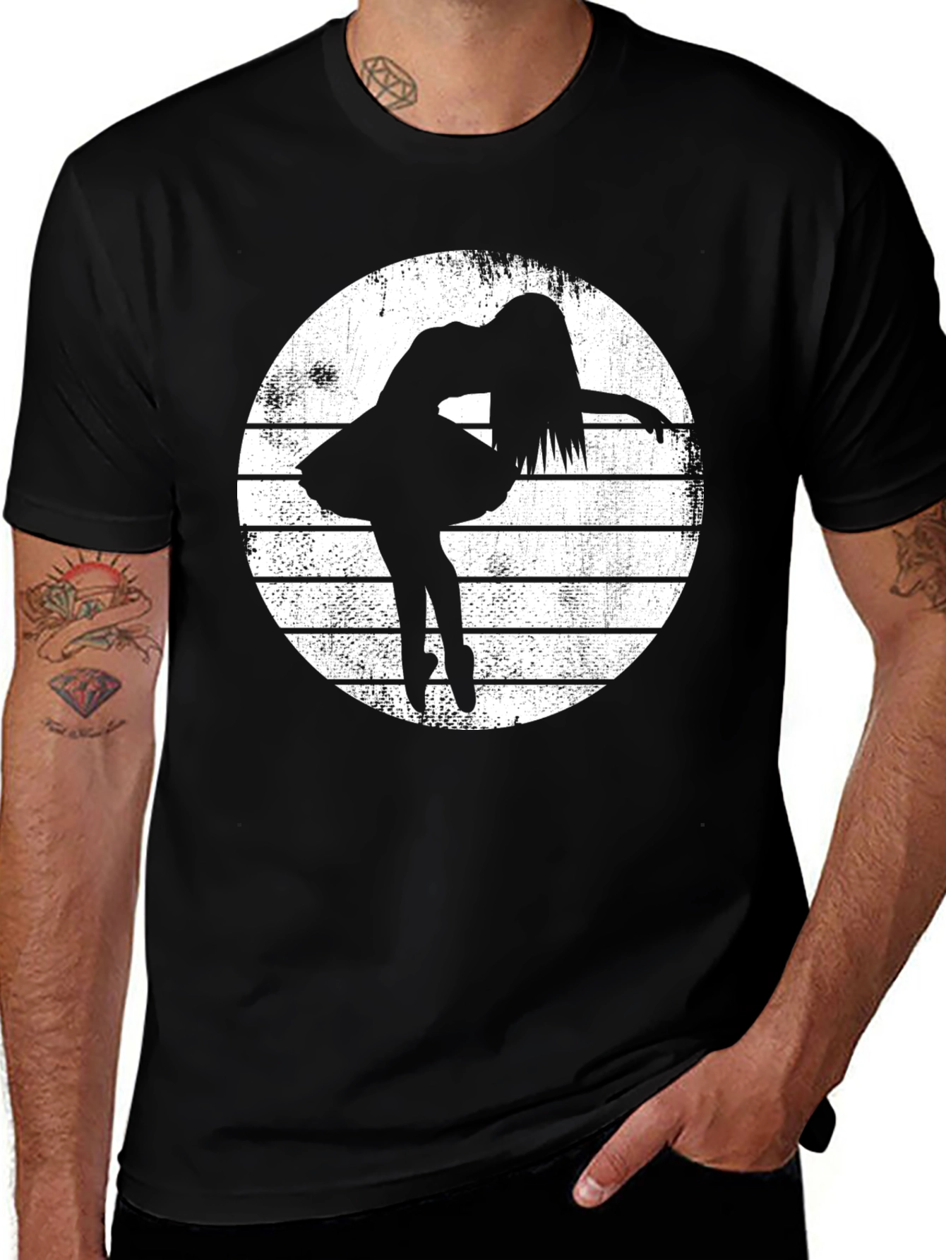 Variant 12 of Ballerina Graphic T-Shirt - Stylish Dance Tee