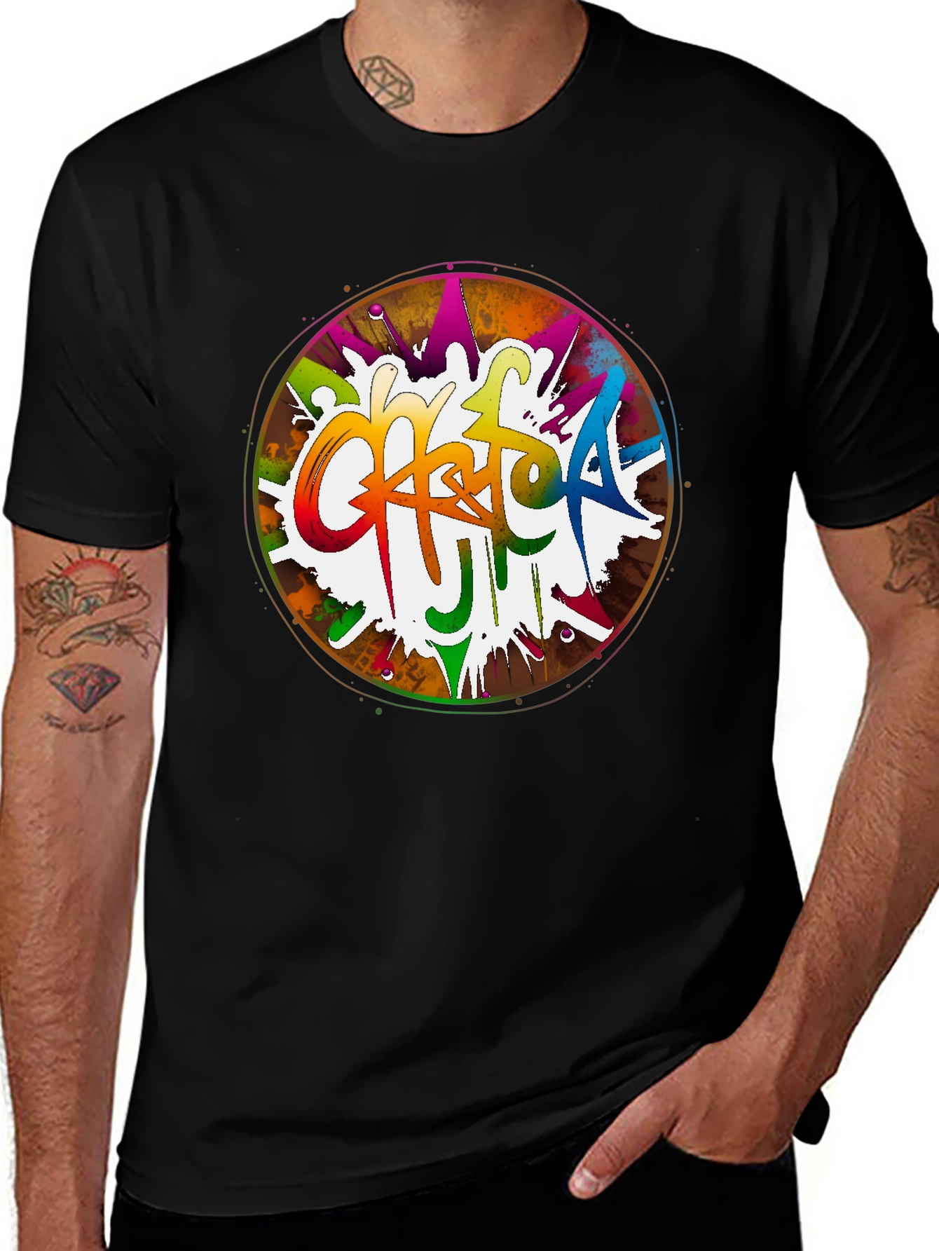 Variant 7 of Graffiti Art Tee - Colorful Street Style T-Shirt