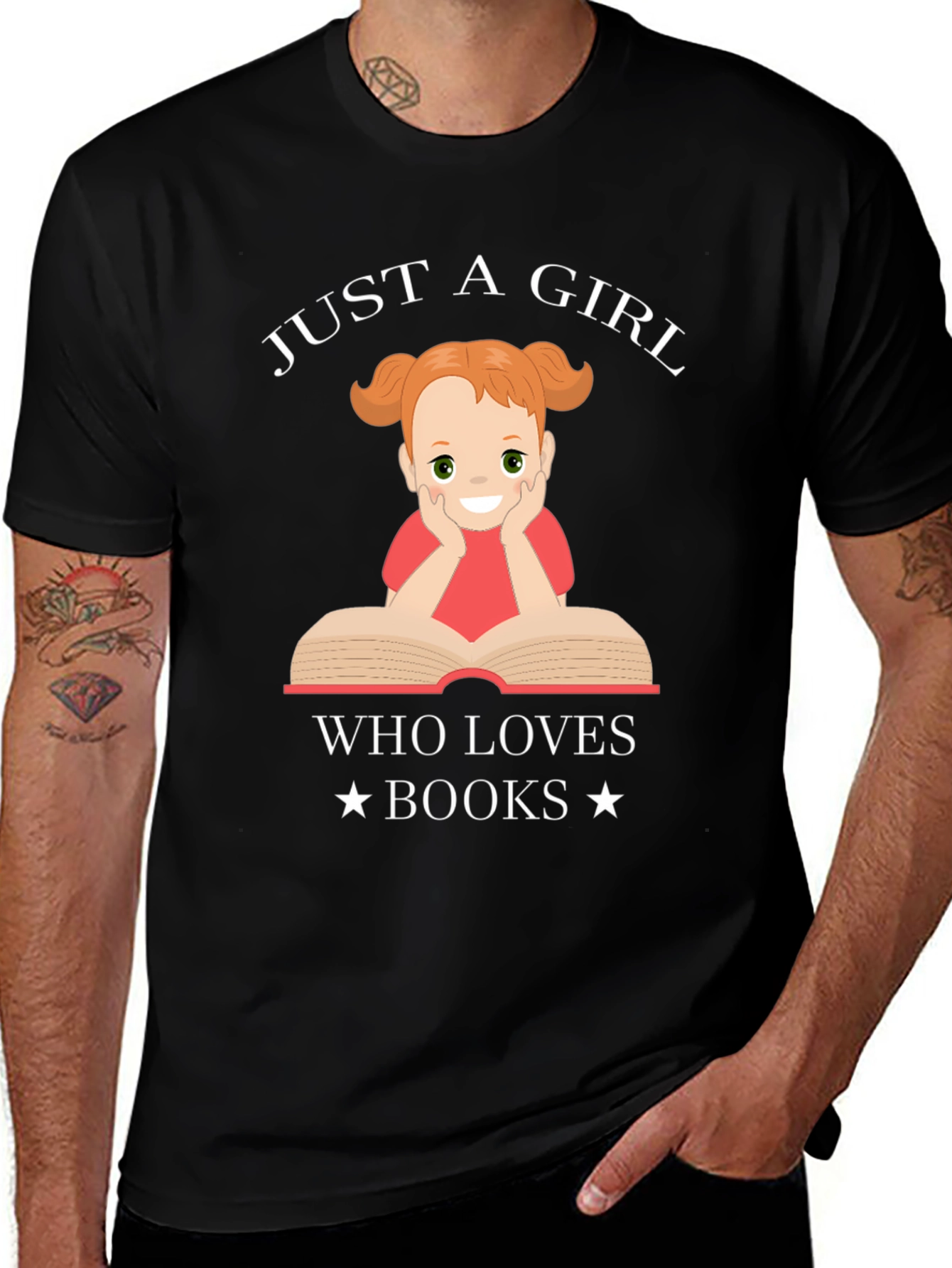 Variant 30 of Just A Girl Who Loves Books T-Shirt