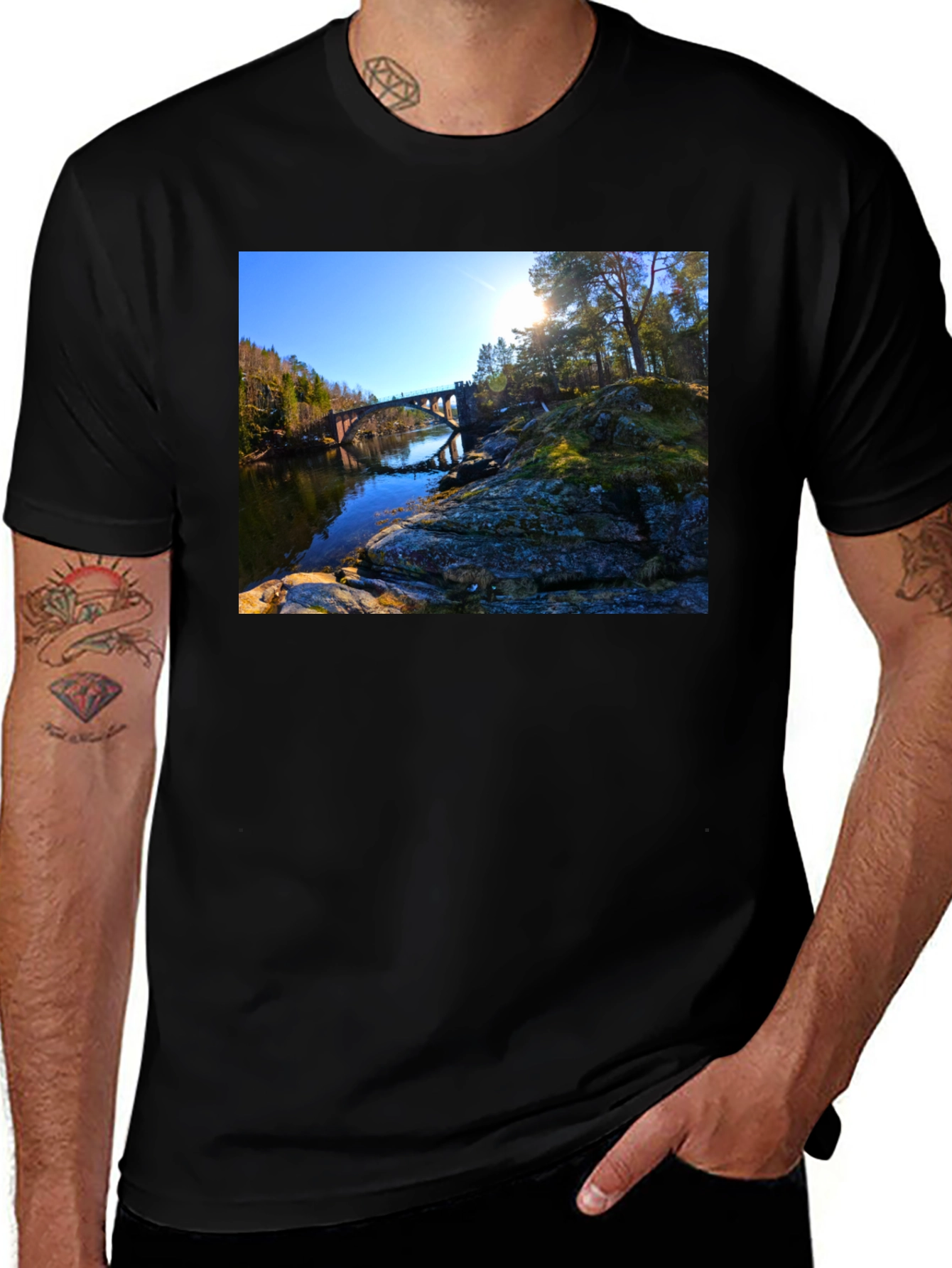 Scenic Bridge View Graphic Tee