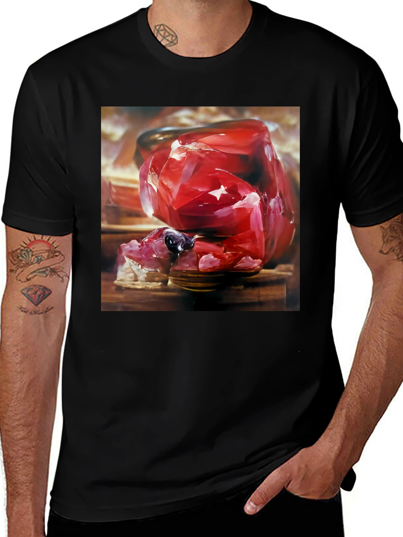 Variant 10 of Ruby Gemstone Graphic Tee