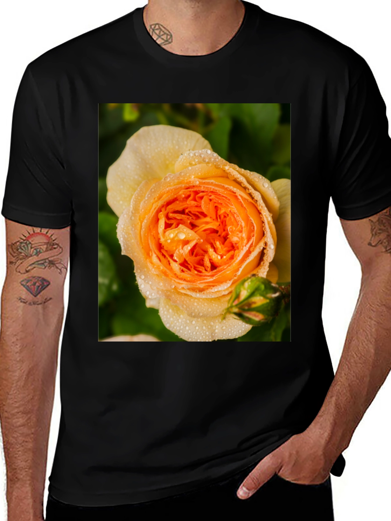 Variant 13 of Floral Rose Graphic T-Shirt