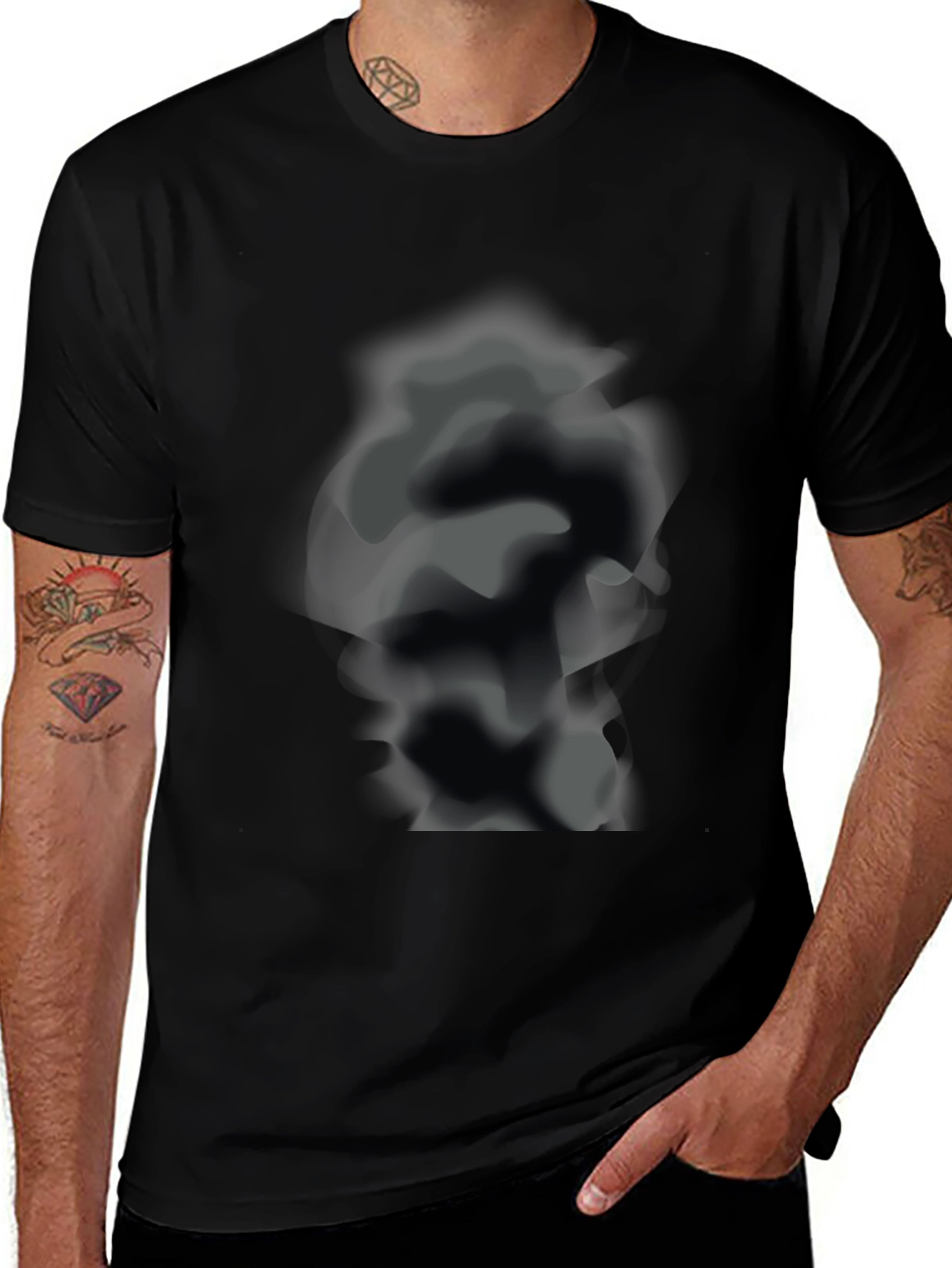 Variant 11 of Men's Black Graphic Print T-Shirt