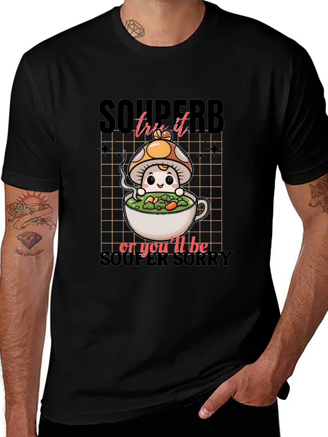 Variant 27 of Soup-erb Mushroom T-Shirt