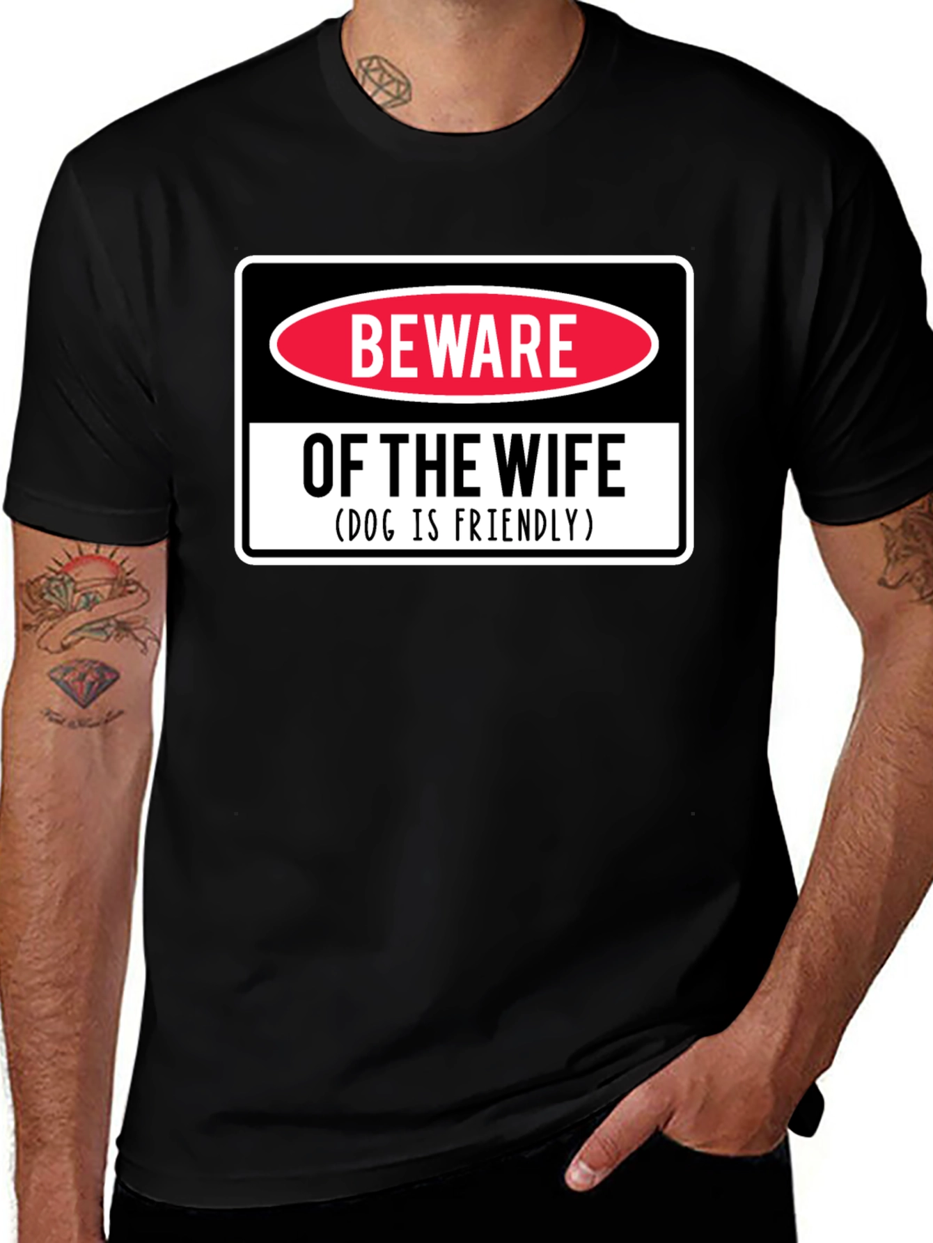 Variant 17 of Beware of Wife Funny T-Shirt