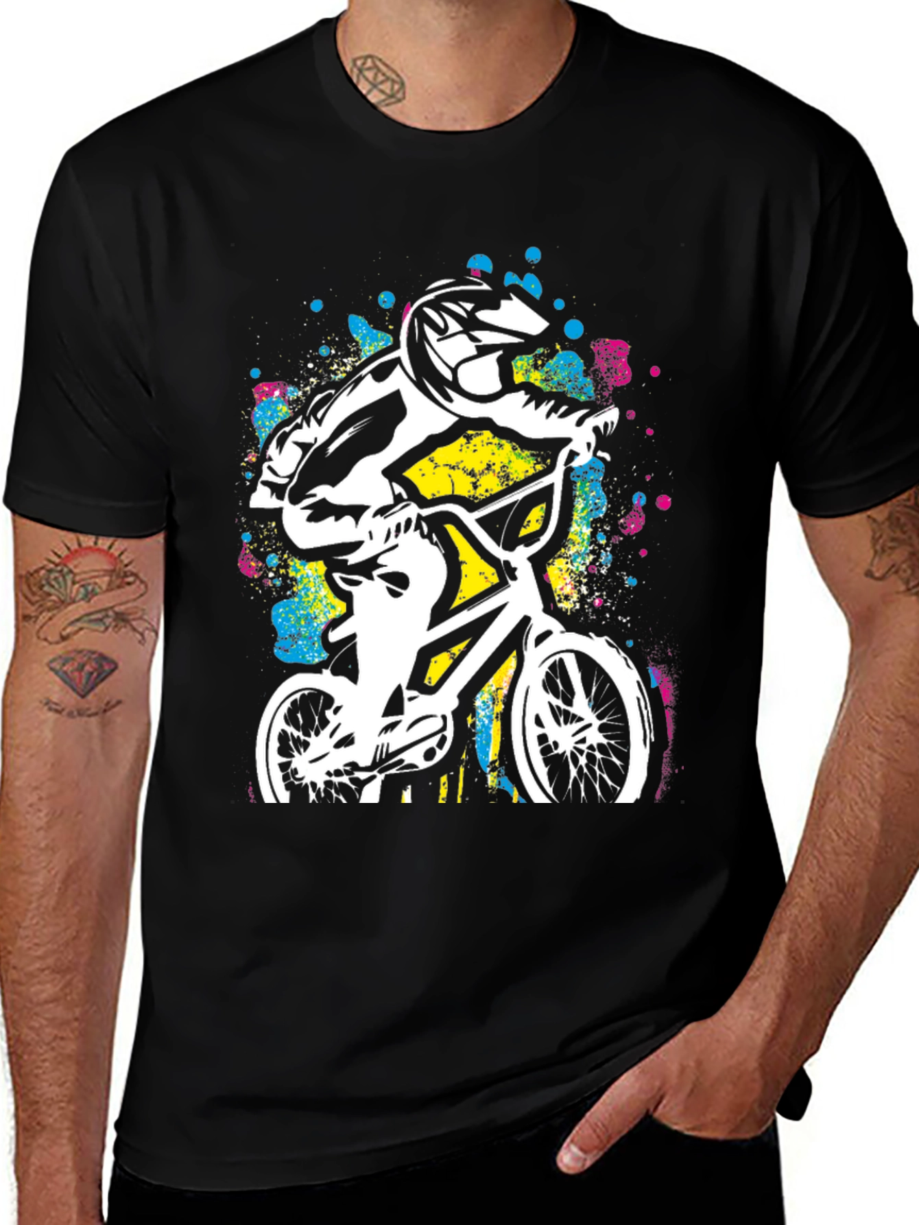 BMX Rider Graphic Tee - Cool Urban Style