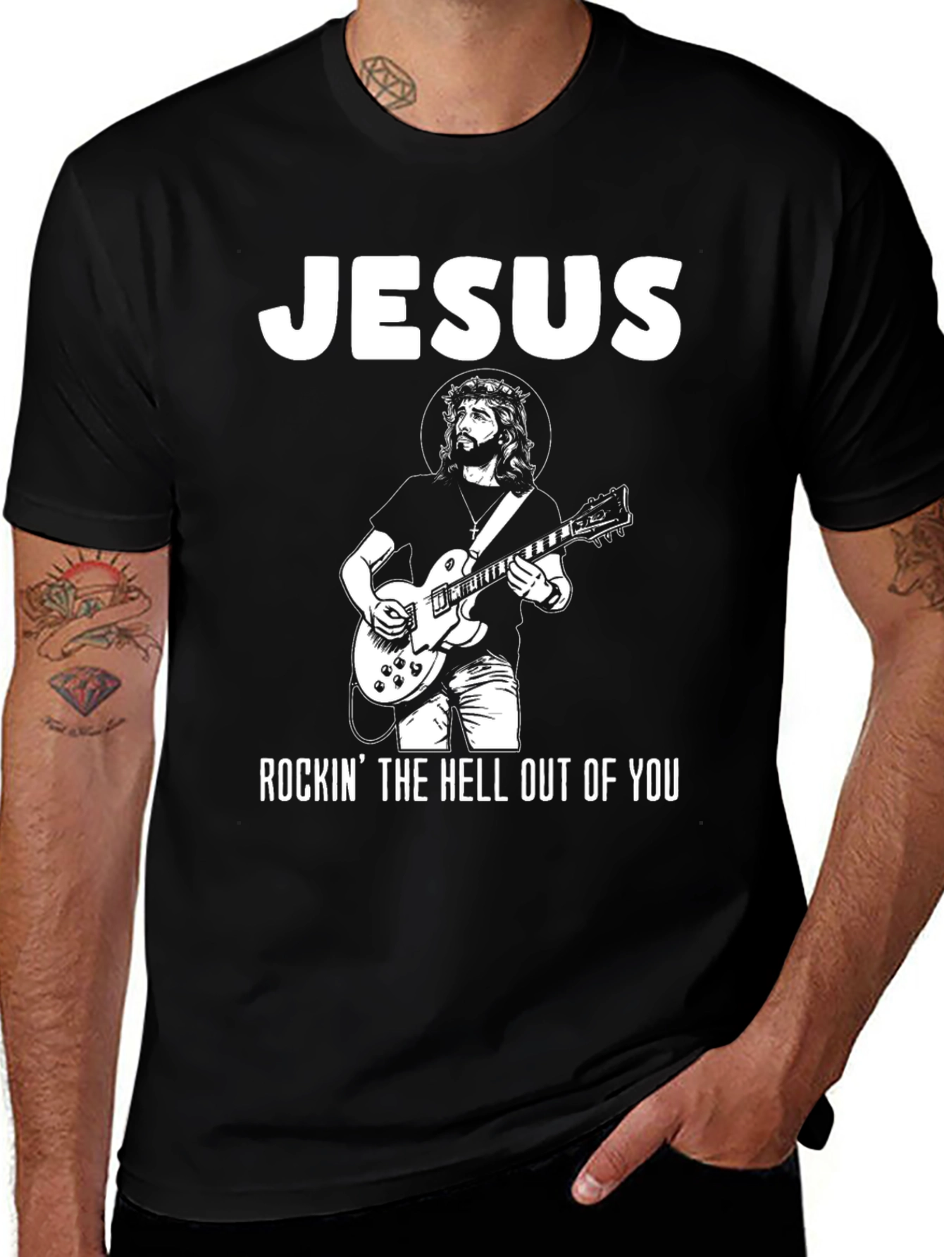 Variant 12 of Rockin' Jesus Graphic T-Shirt