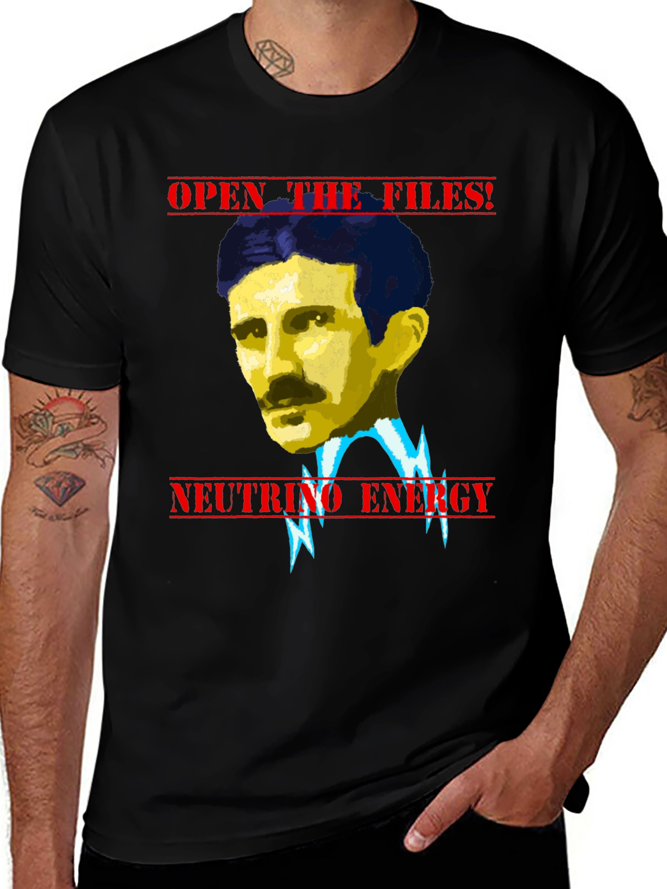 Nikola Tesla Neutrino Energy T-Shirt
