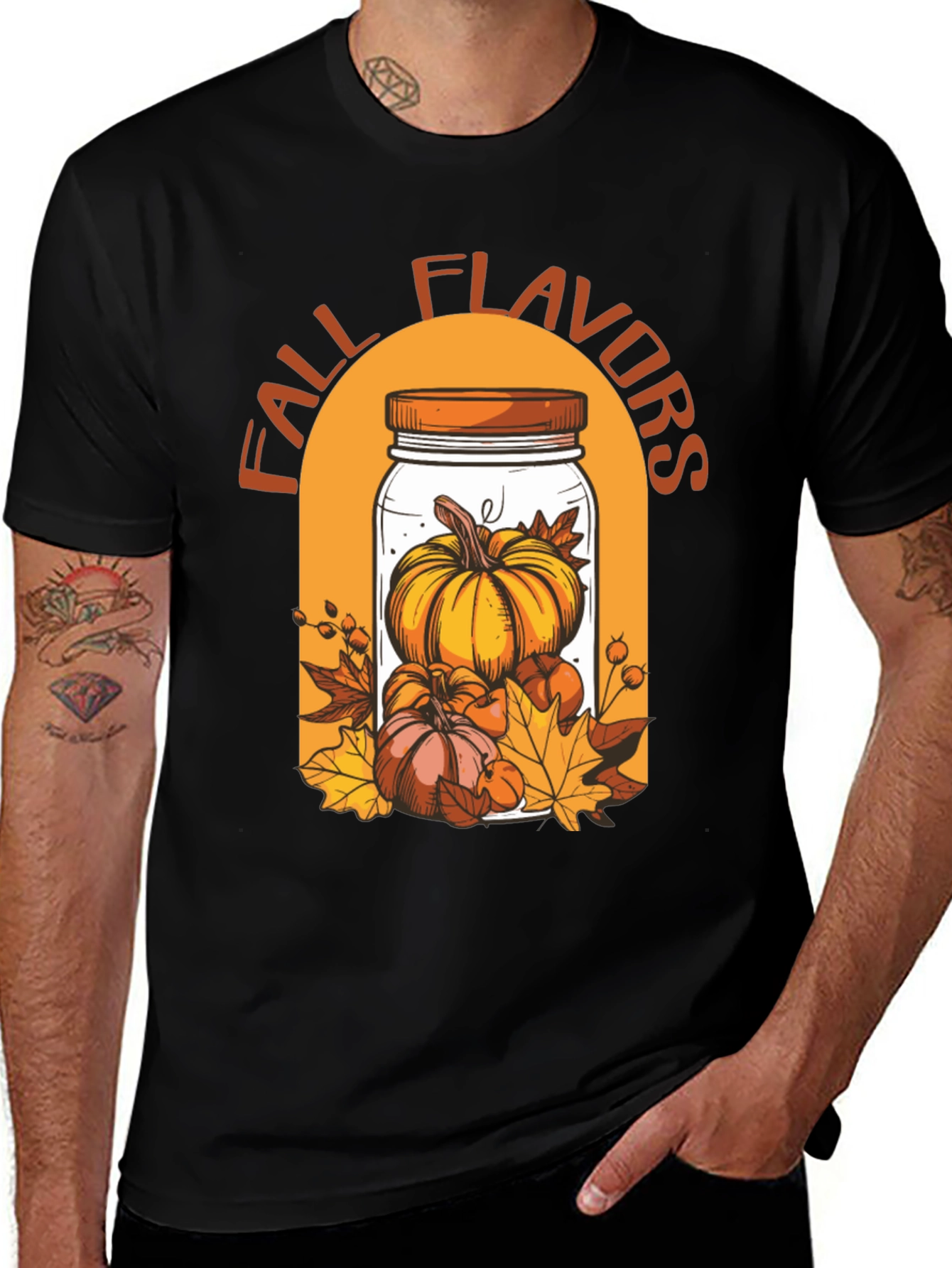 Variant 12 of Fall Flavors Pumpkin T-Shirt