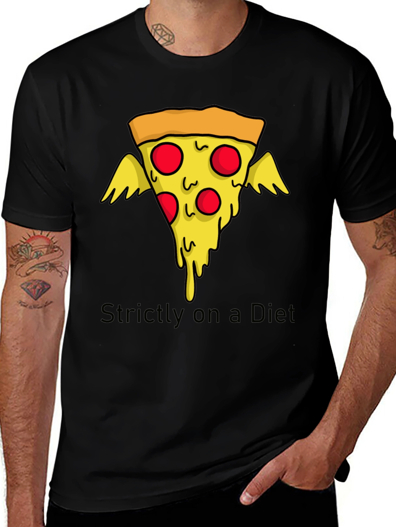 Variant 16 of Pizza Diet T-Shirt Funny Foodie Tee