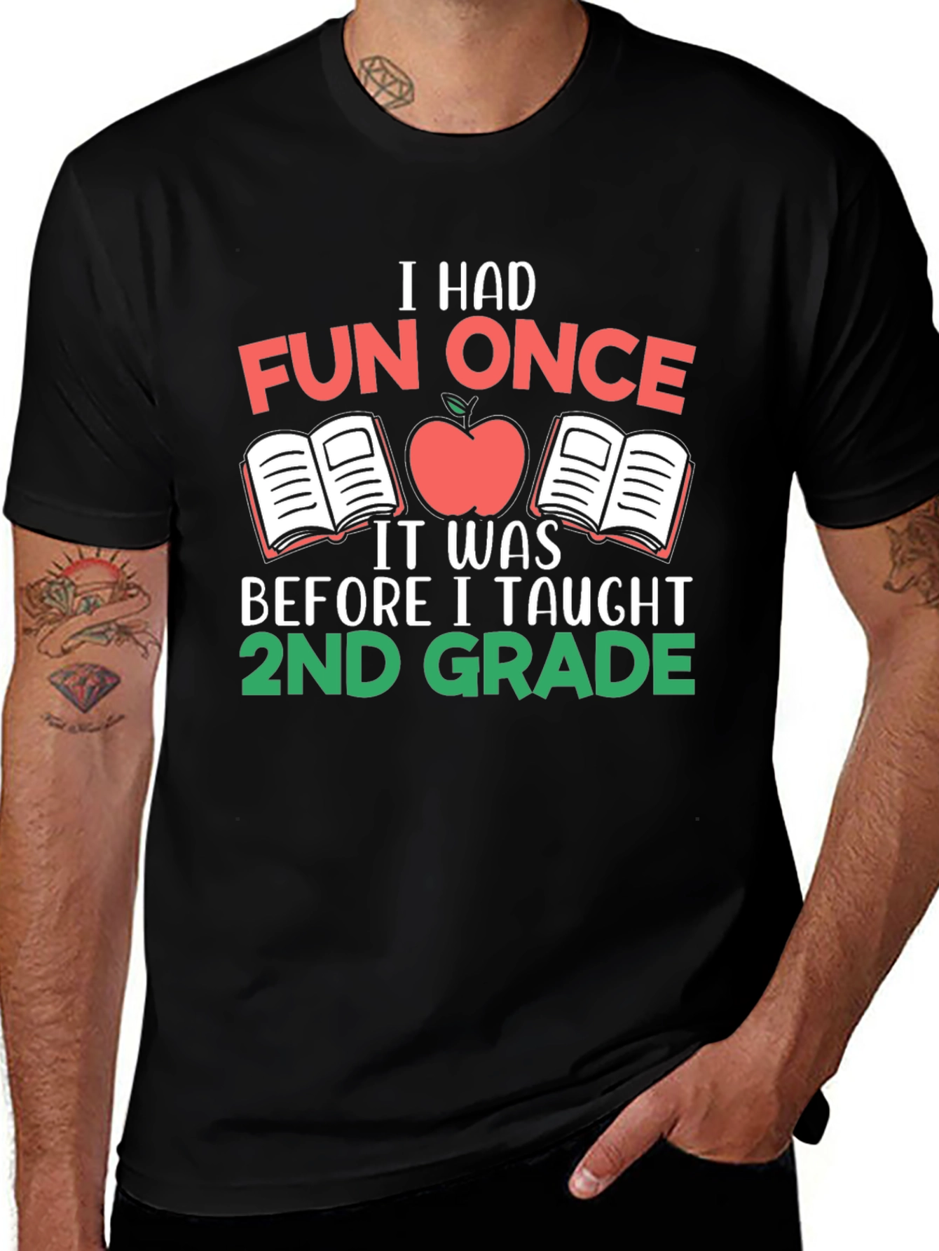 Variant 19 of Funny 2nd Grade Teacher Graphic Tee