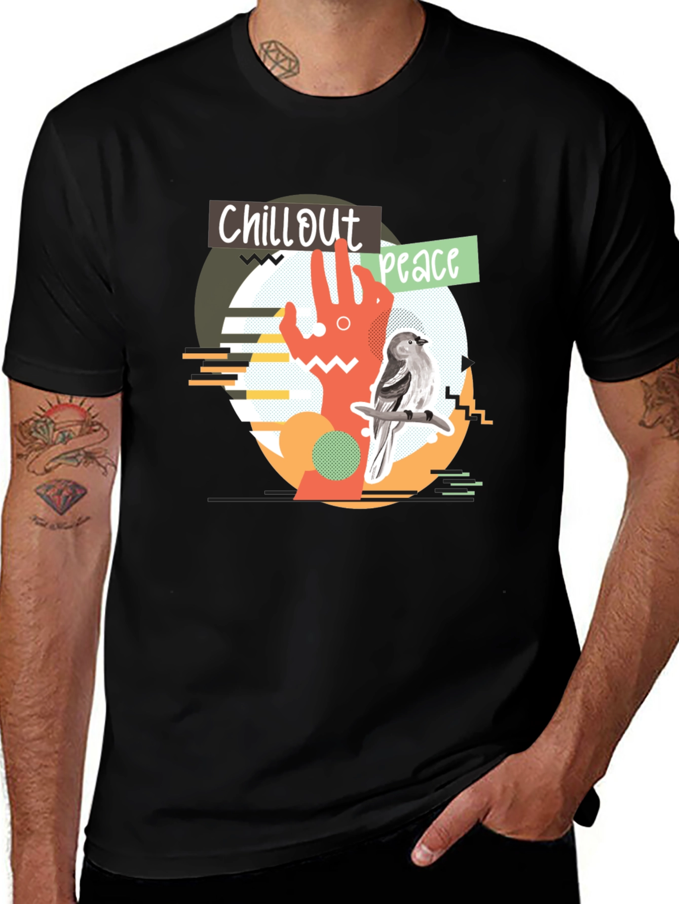 Variant 23 of Chillout Peace Graphic T-Shirt