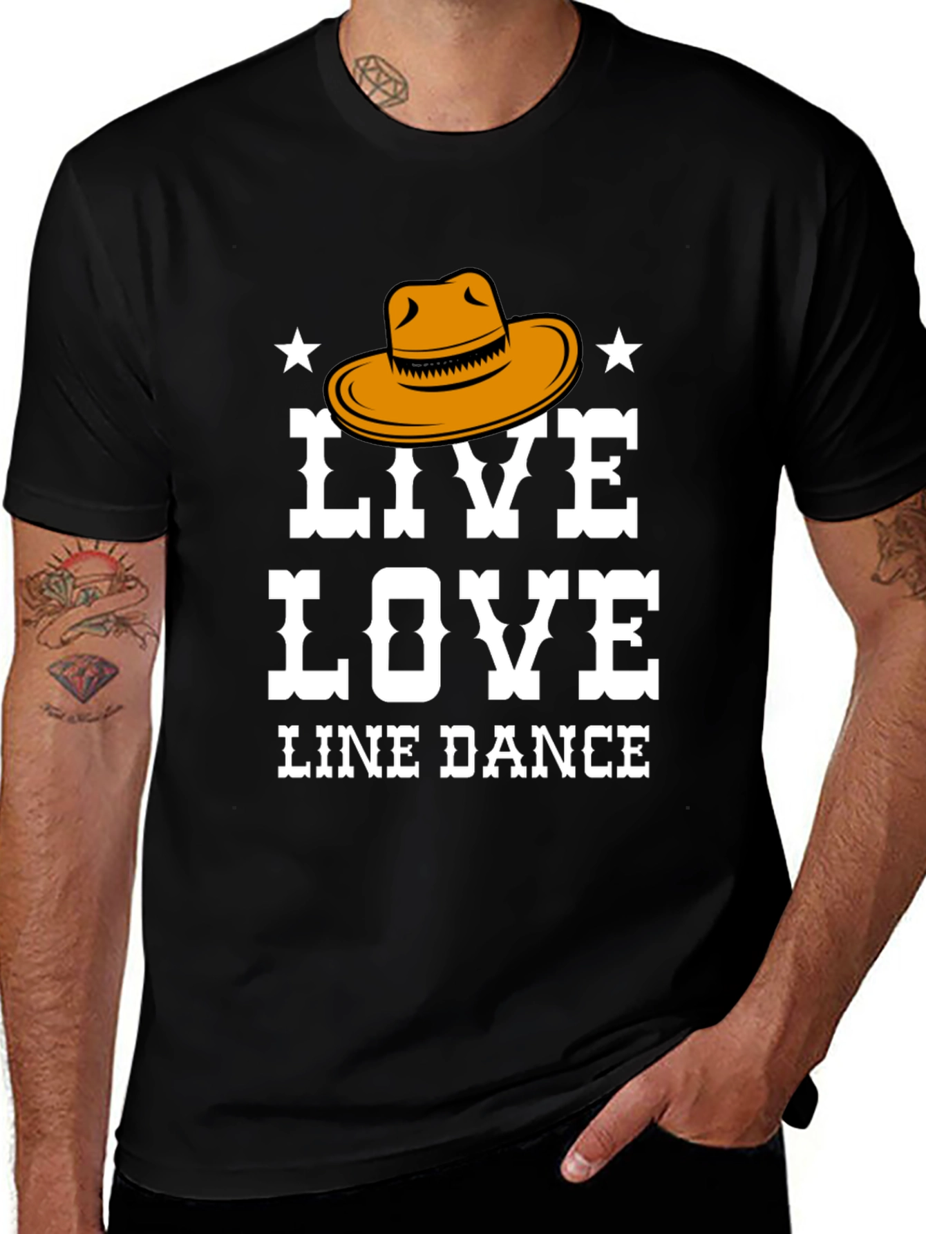 Variant 14 of Live Love Line Dance Graphic Tee