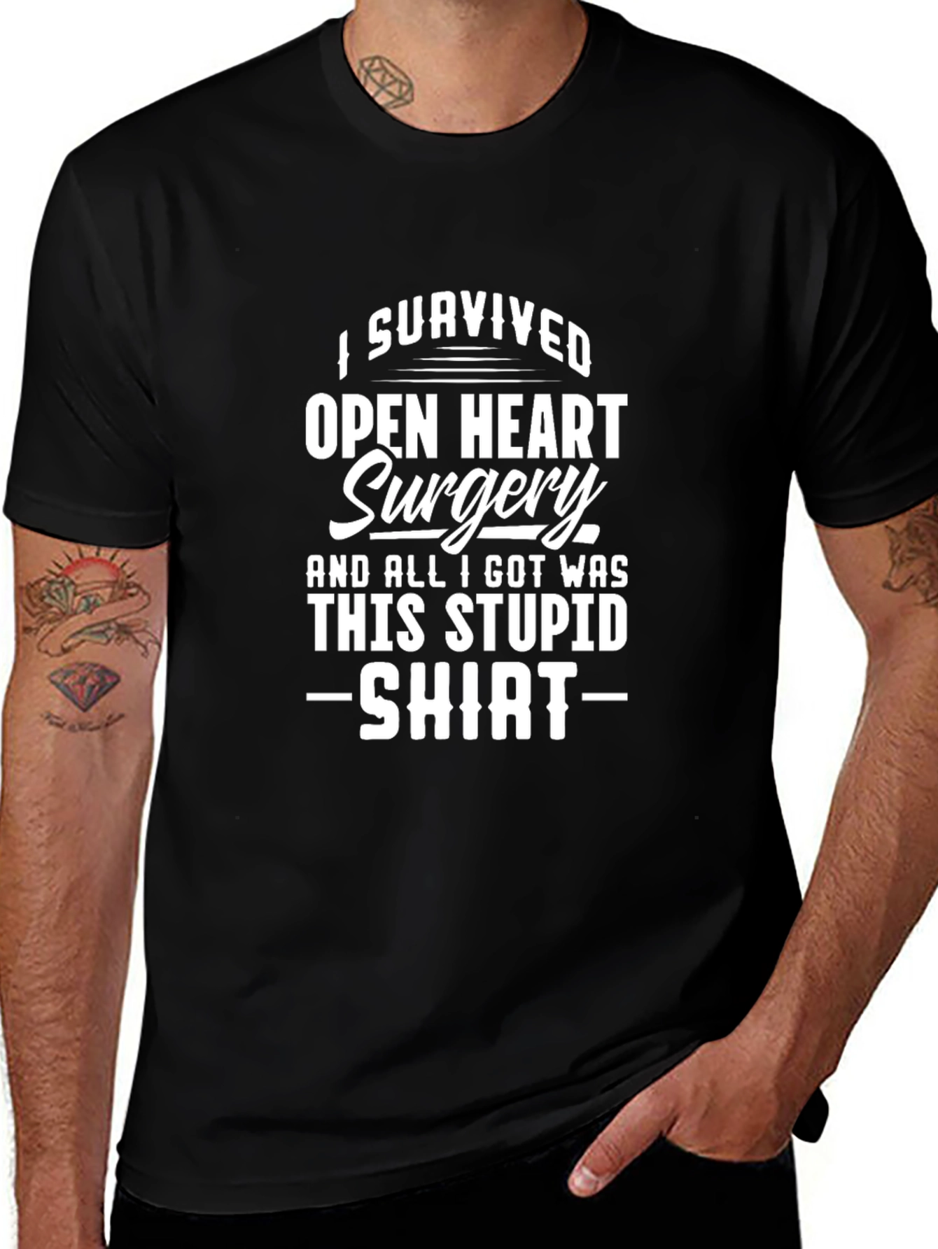Variant 3 of Open Heart Surgery Survivor T-Shirt