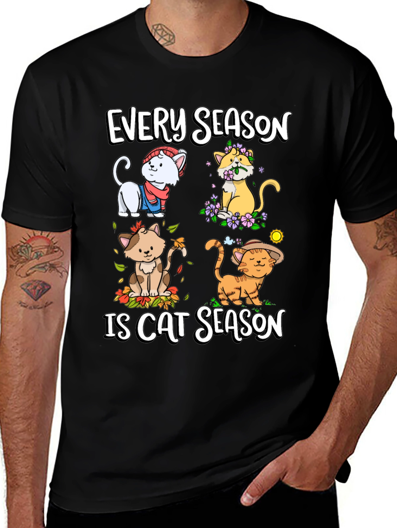 Variant 22 of Every Season is Cat Season T-Shirt