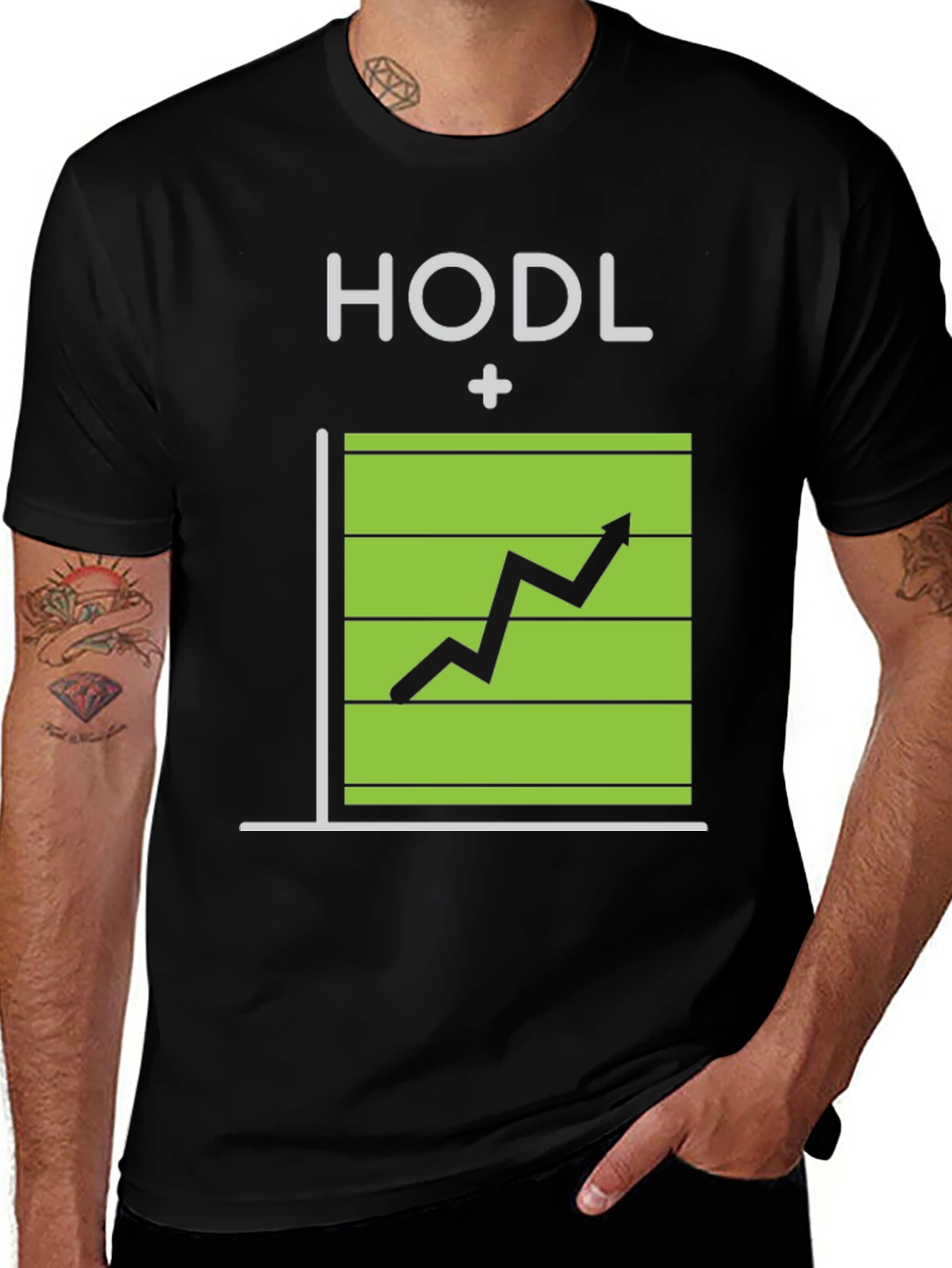 Variant 7 of HODL Crypto Black T-Shirt