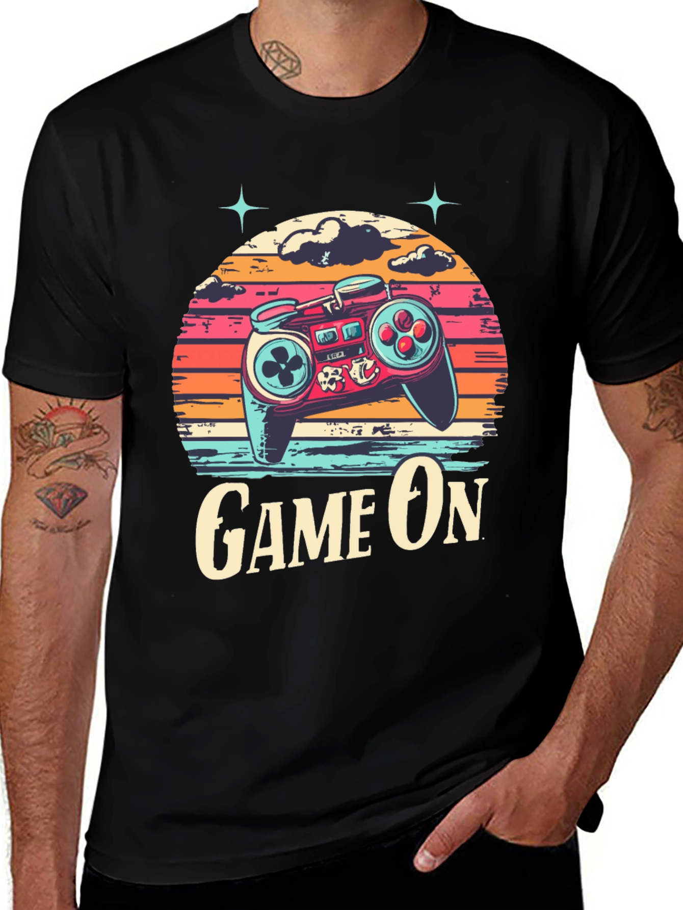 Variant 16 of Retro Game On T-Shirt