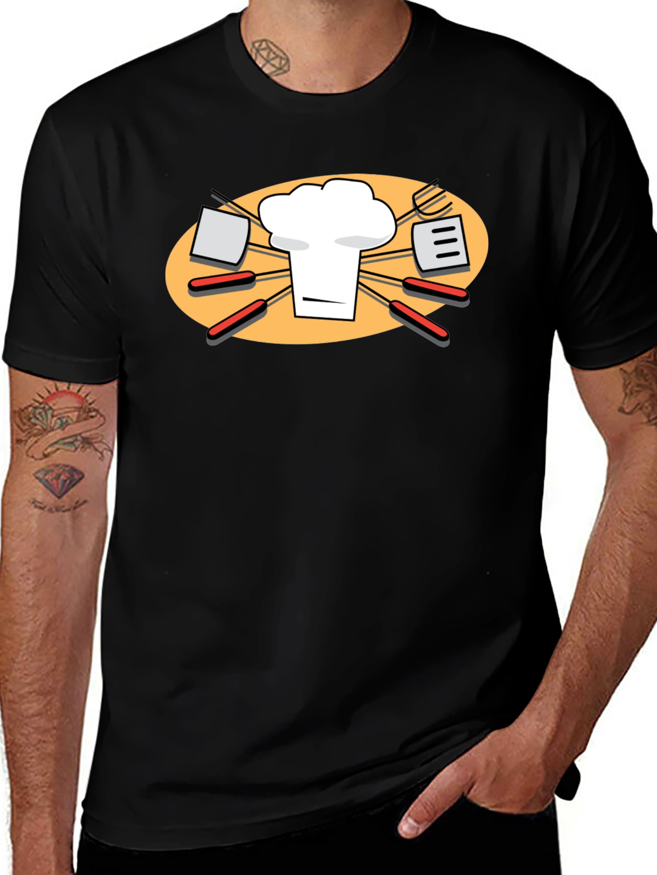 Variant 7 of Chef BBQ Grilling T-Shirt - Culinary Master!