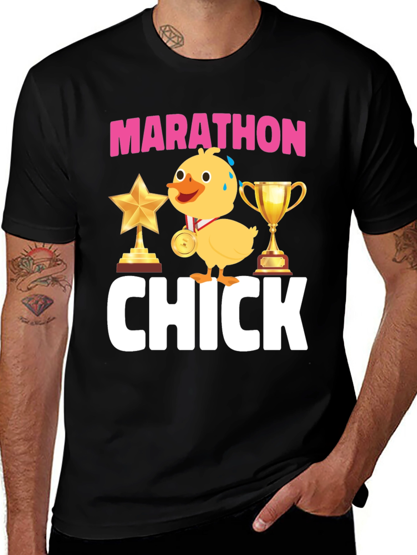 Variant 17 of Marathon Chick Graphic T-Shirt