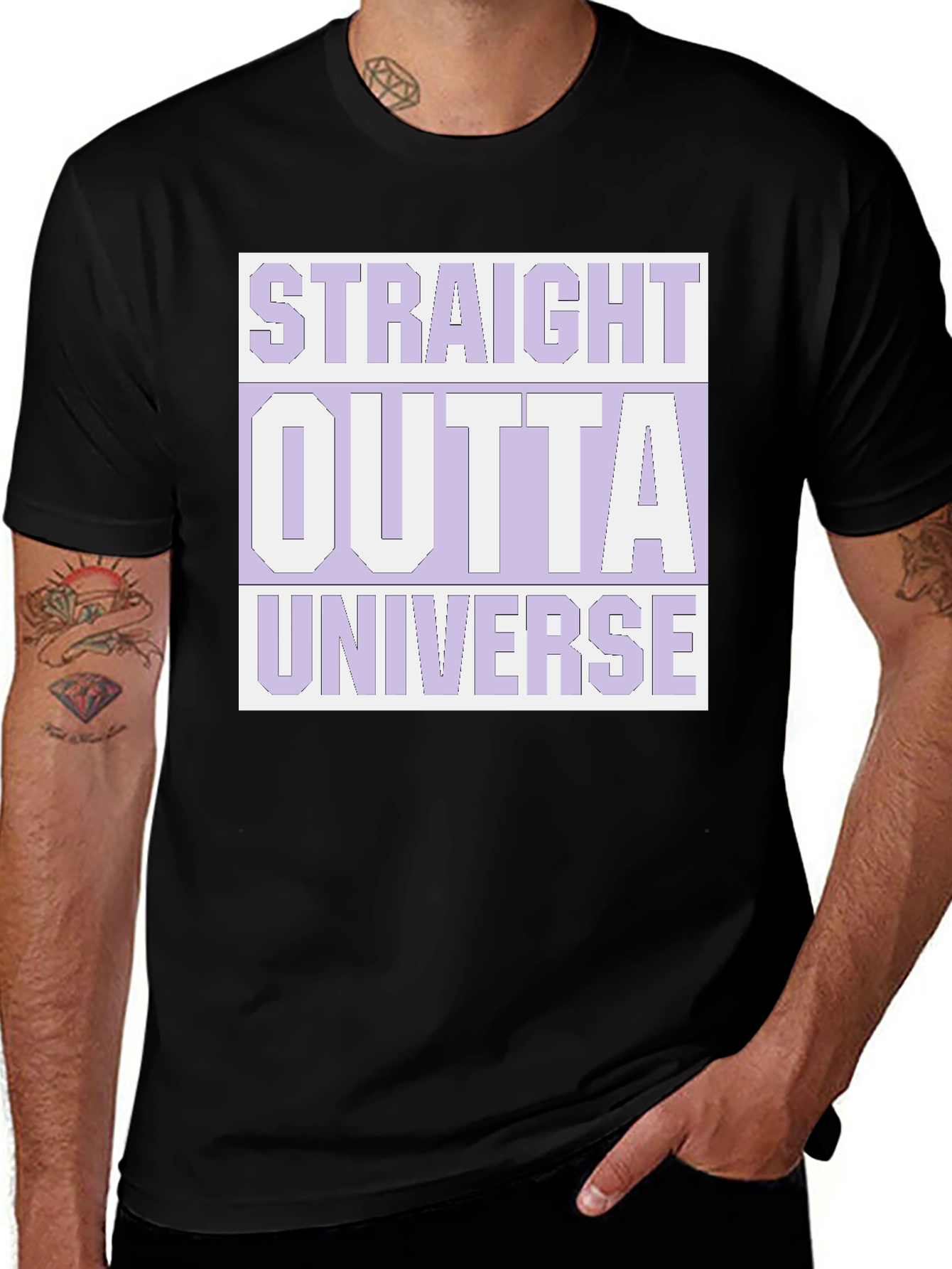 Variant 21 of Straight Outta Universe Graphic T-Shirt