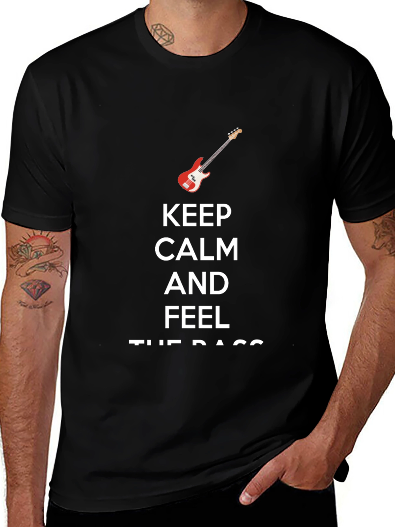 Variant 5 of Keep Calm & Feel the Bass Graphic Tee
