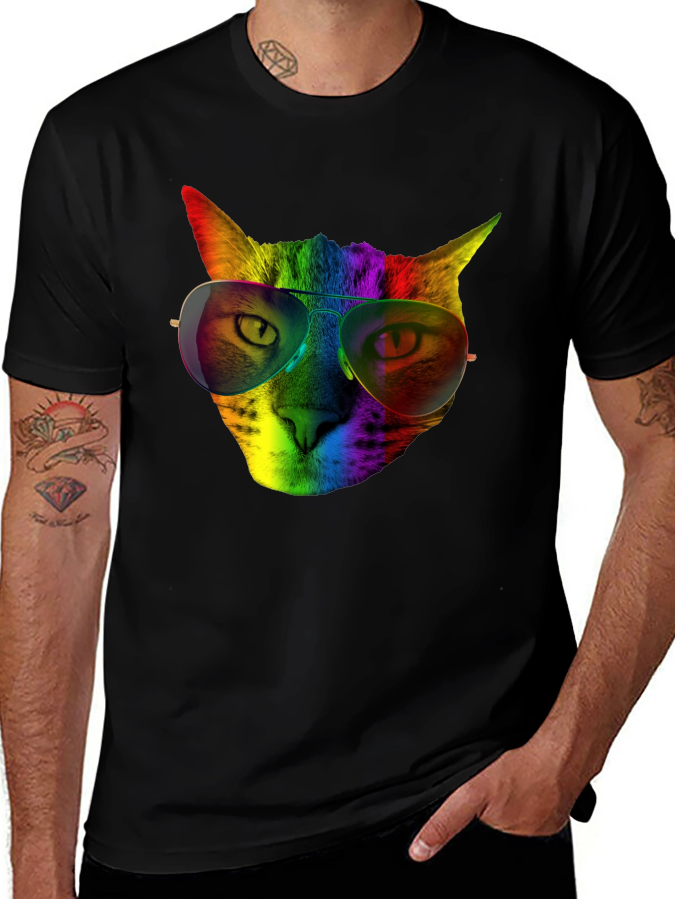 Variant 15 of Rainbow Cat T-Shirt