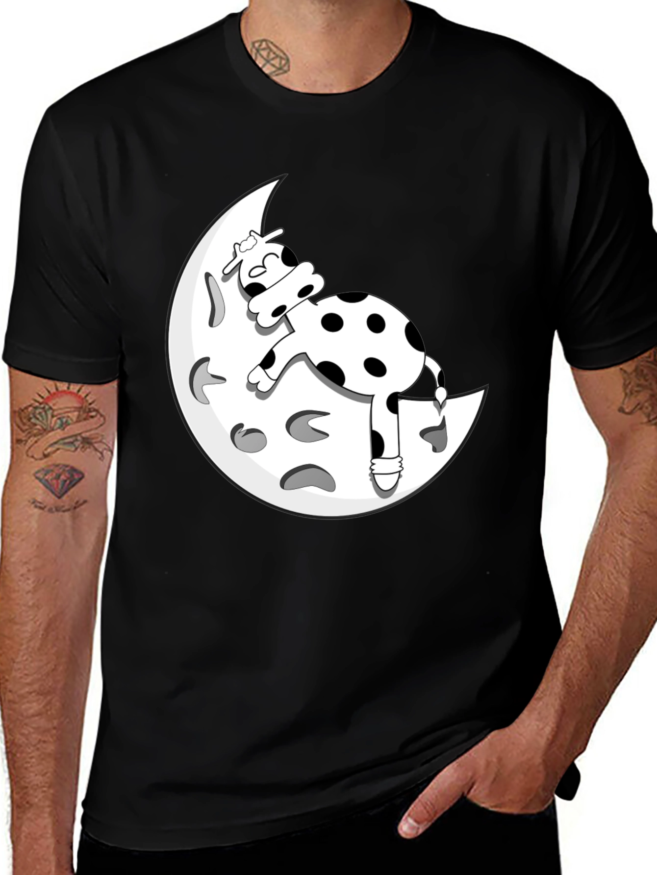 Variant 30 of Cow Jumped Over the Moon Graphic Tee