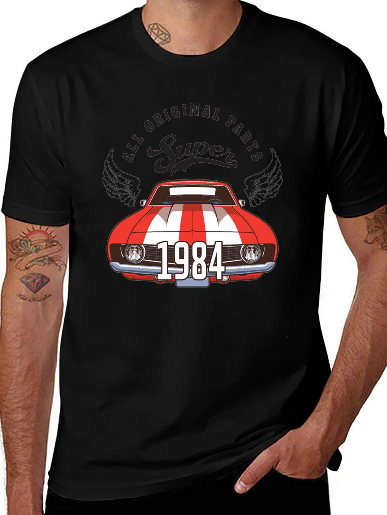 Variant 17 of Super 1984 Car Graphic Tee