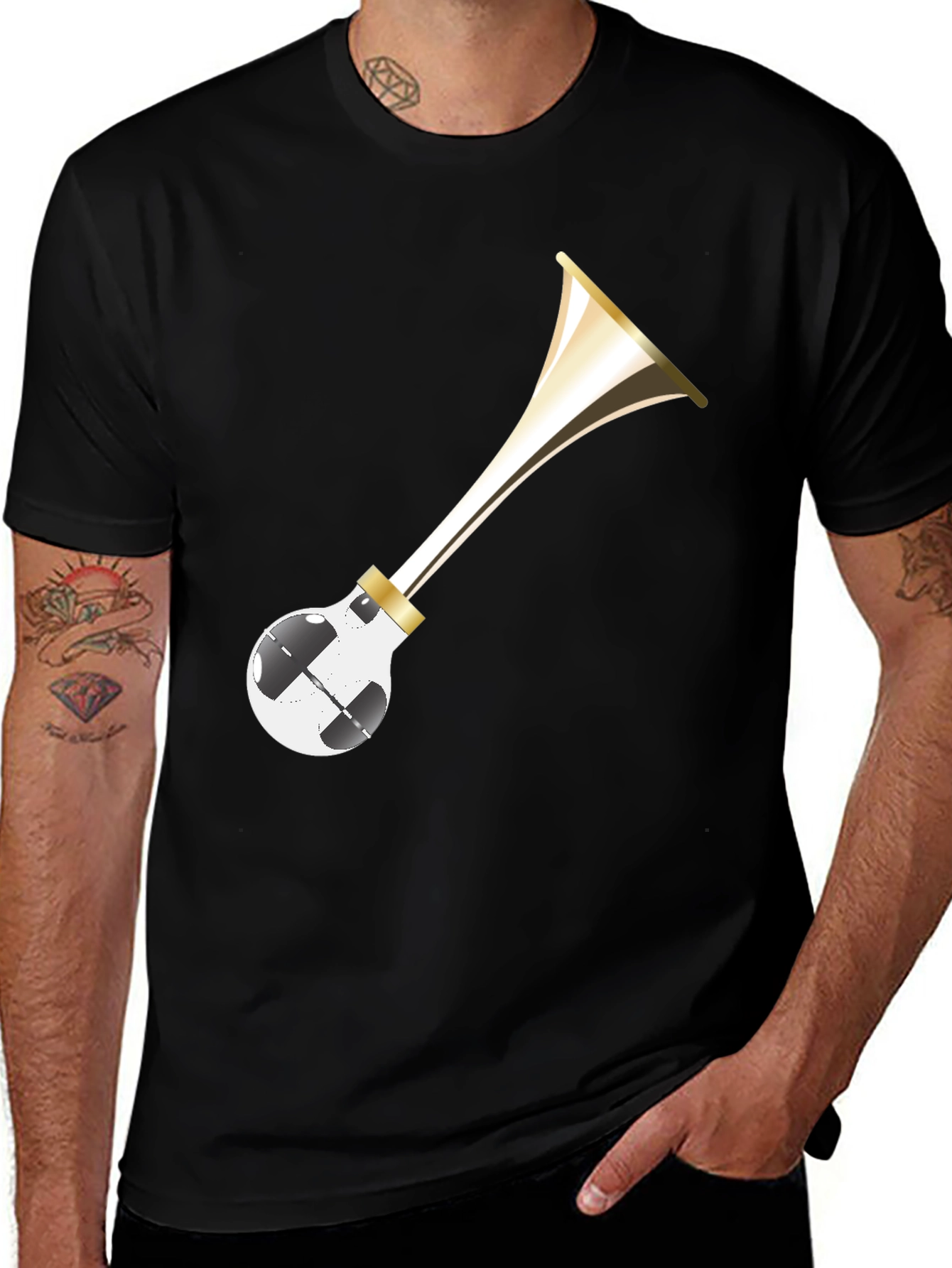 Variant 28 of Novelty Vuvuzela Graphic T-Shirt