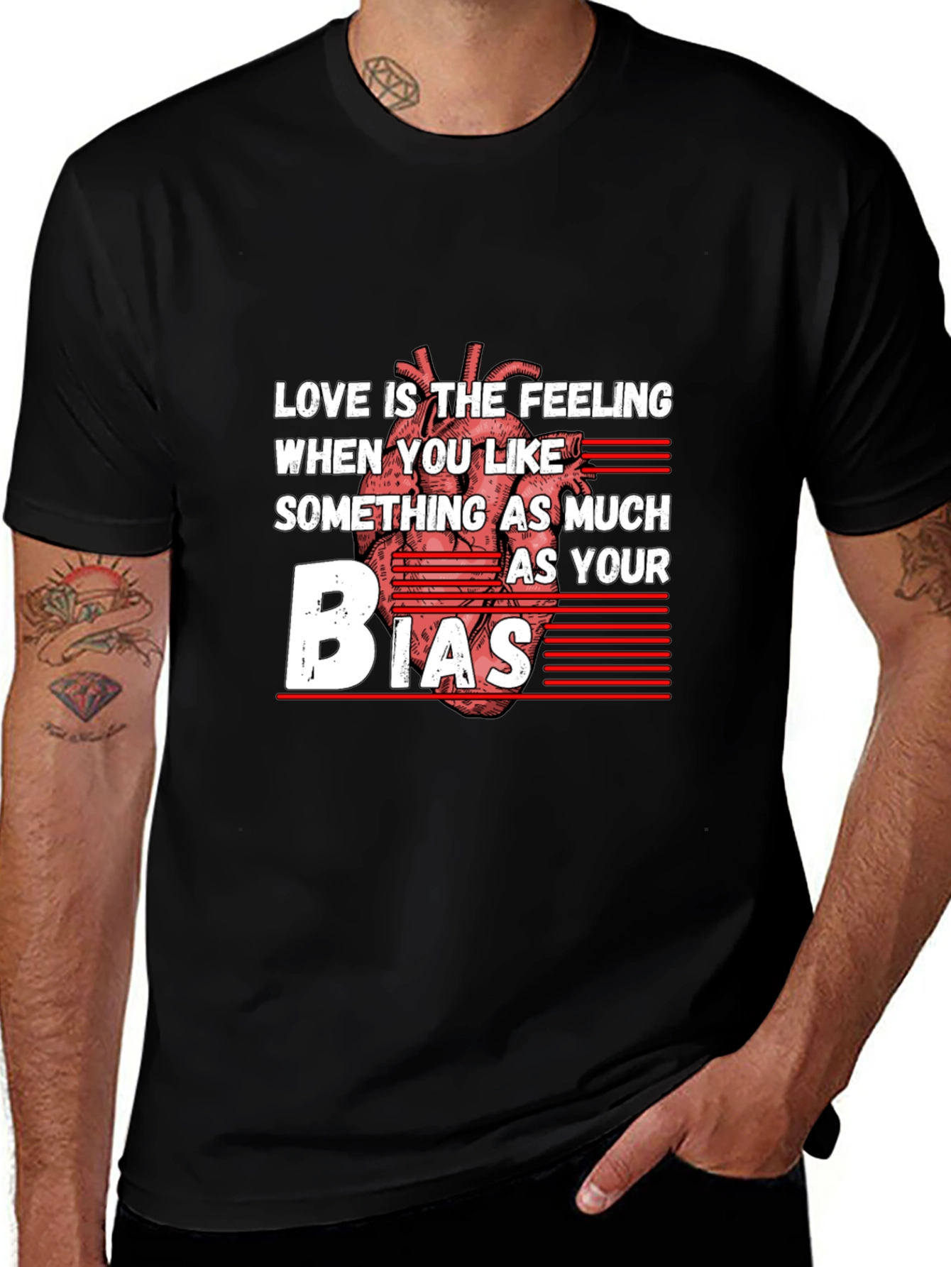 Variant 19 of Love Bias T-Shirt - Funny Graphic Tee