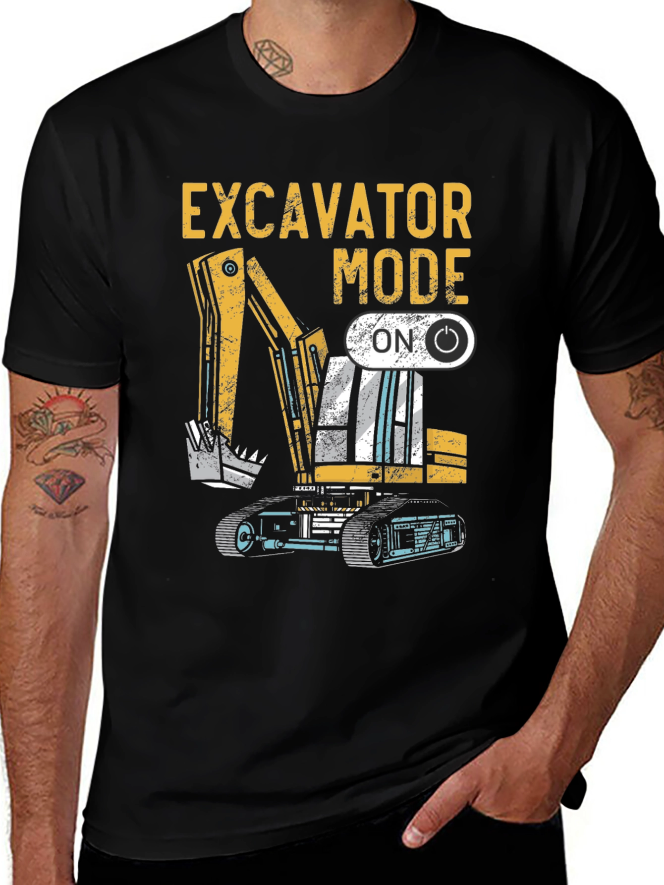 Variant 30 of Excavator Mode ON Graphic Tee