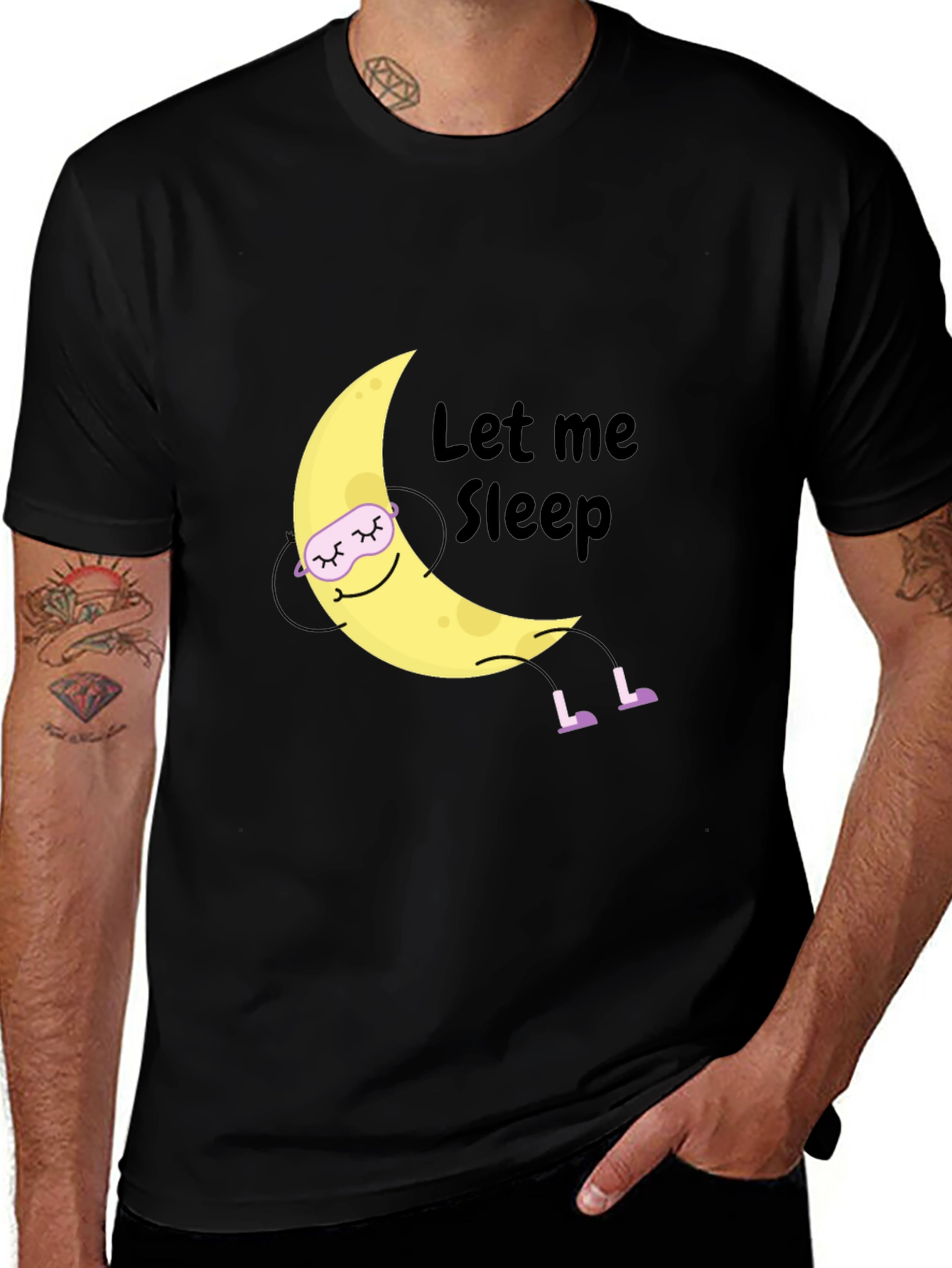 Variant 14 of Let Me Sleep Moon Graphic T-Shirt