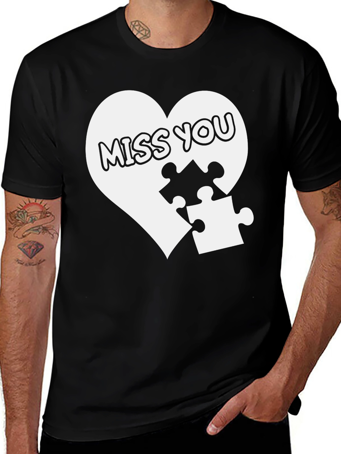 Variant 12 of Missing Piece Heart T-Shirt