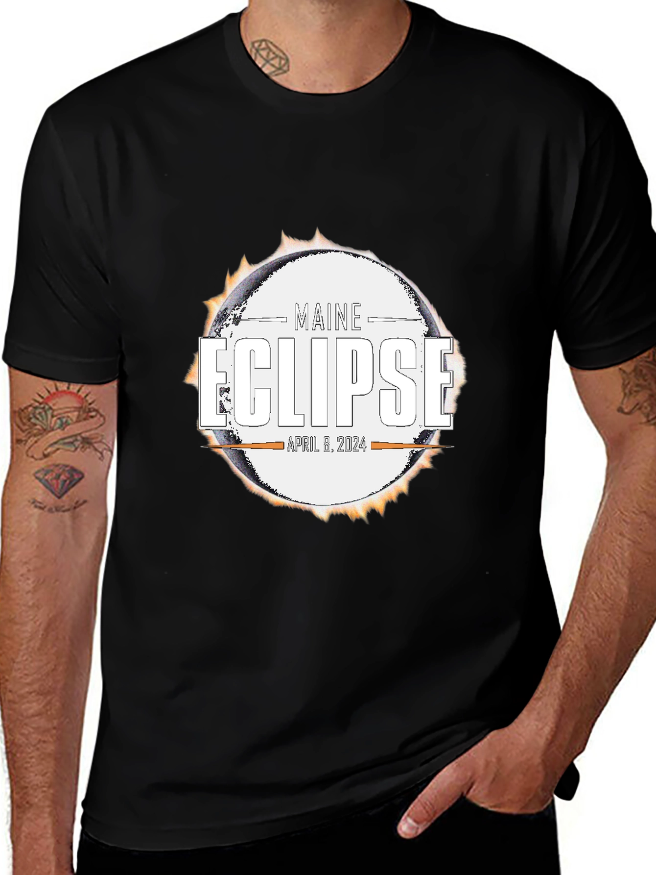 Maine Eclipse April 8, 2024 T-Shirt