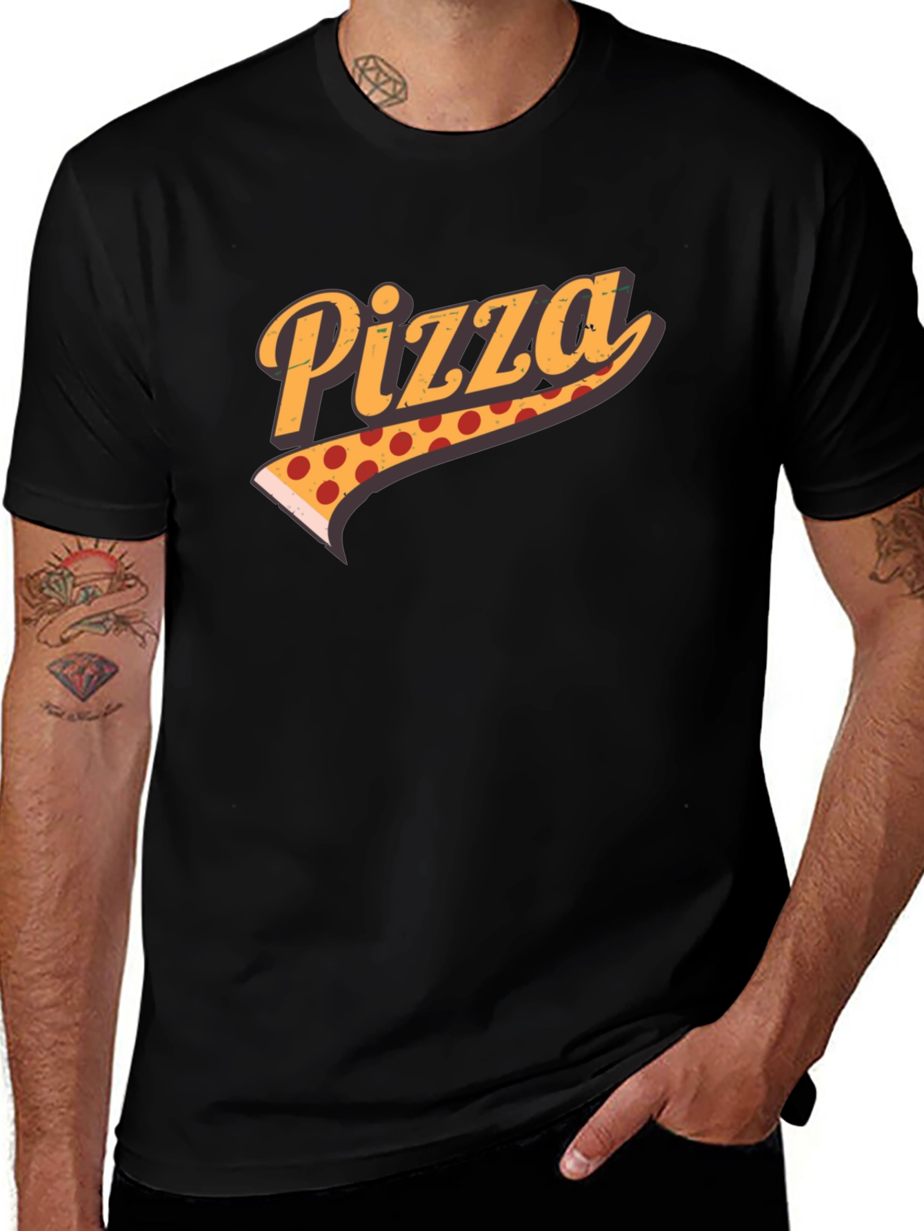 Variant 27 of Pizza Graphic Tee - Fun Foodie T-Shirt