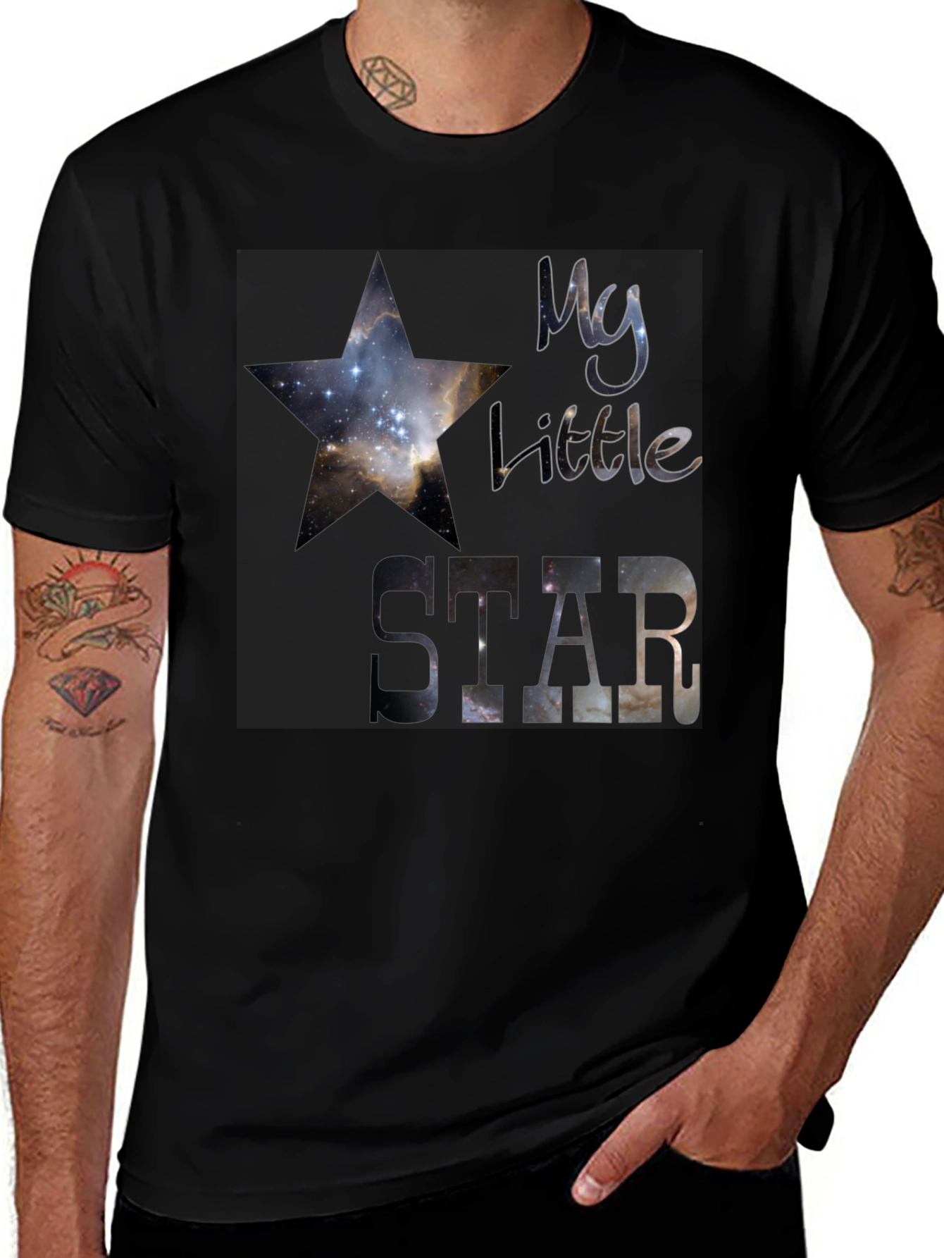 Variant 2 of My Little Star T-Shirt - Galaxy Print