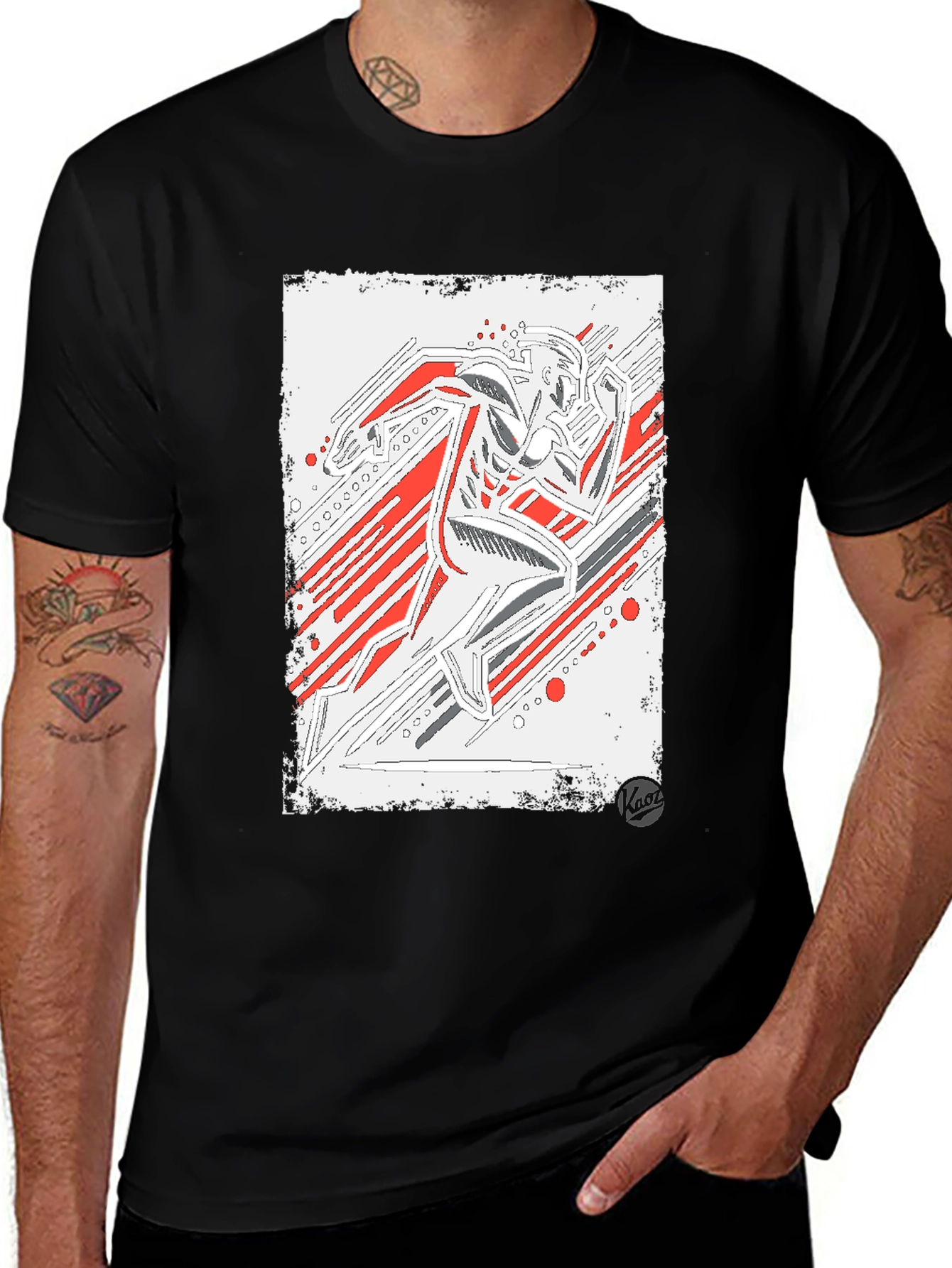 Variant 27 of Runner Graphic Tee - Athletic Style