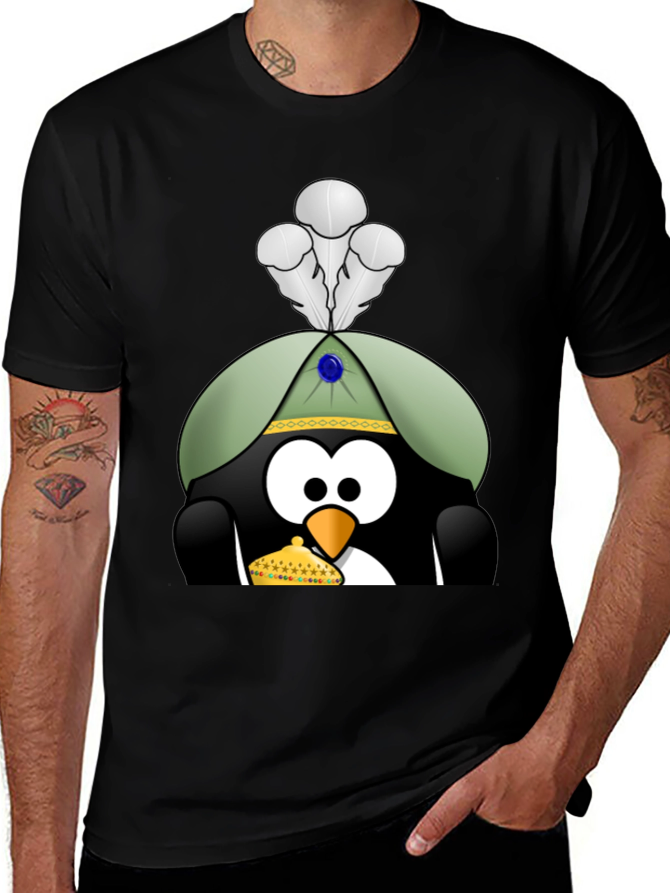 Variant 4 of Penguin T-Shirt with Royal Hat & Crown