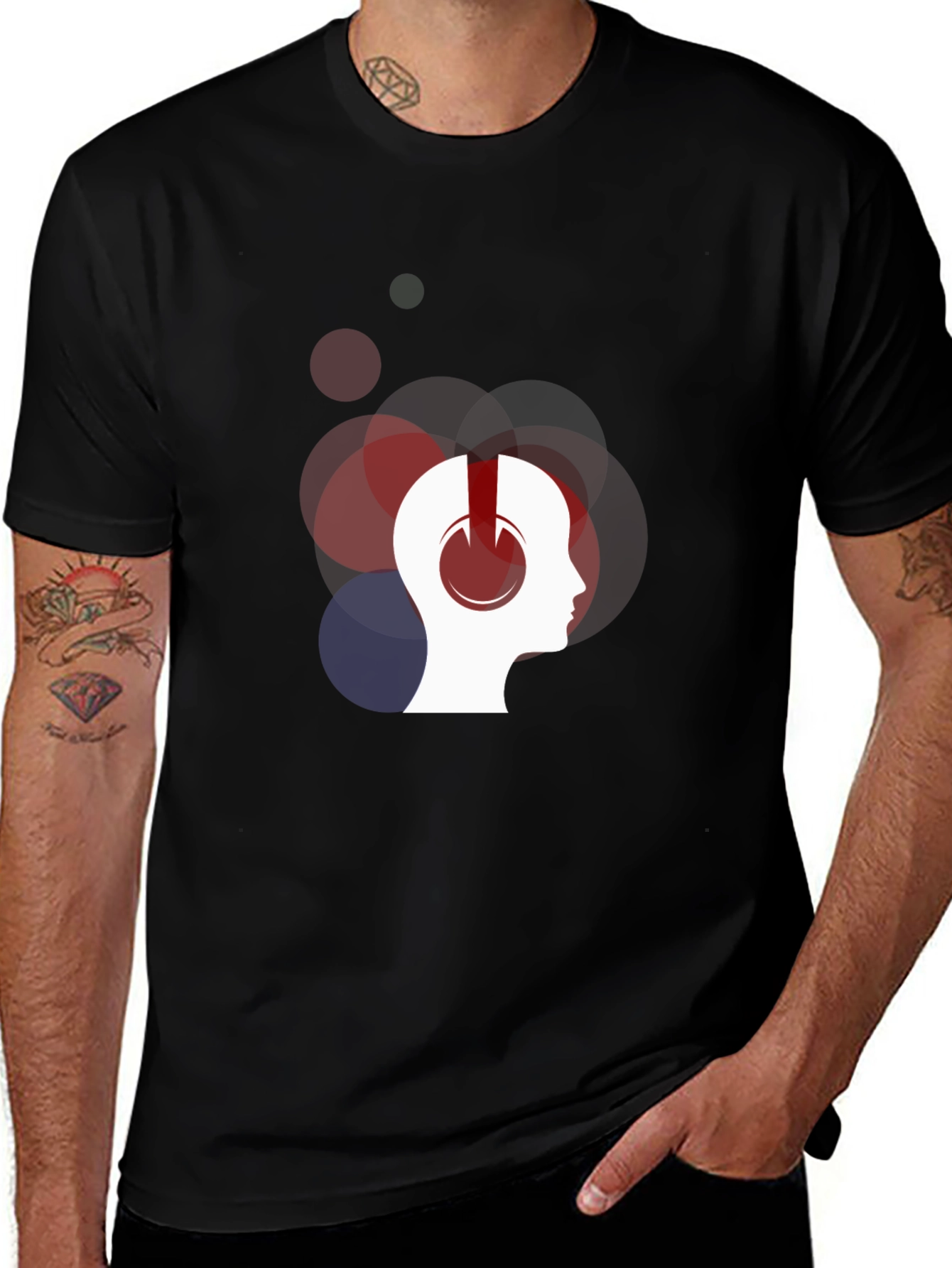 Variant 19 of Headphones Mind T-Shirt - Music Lover Tee