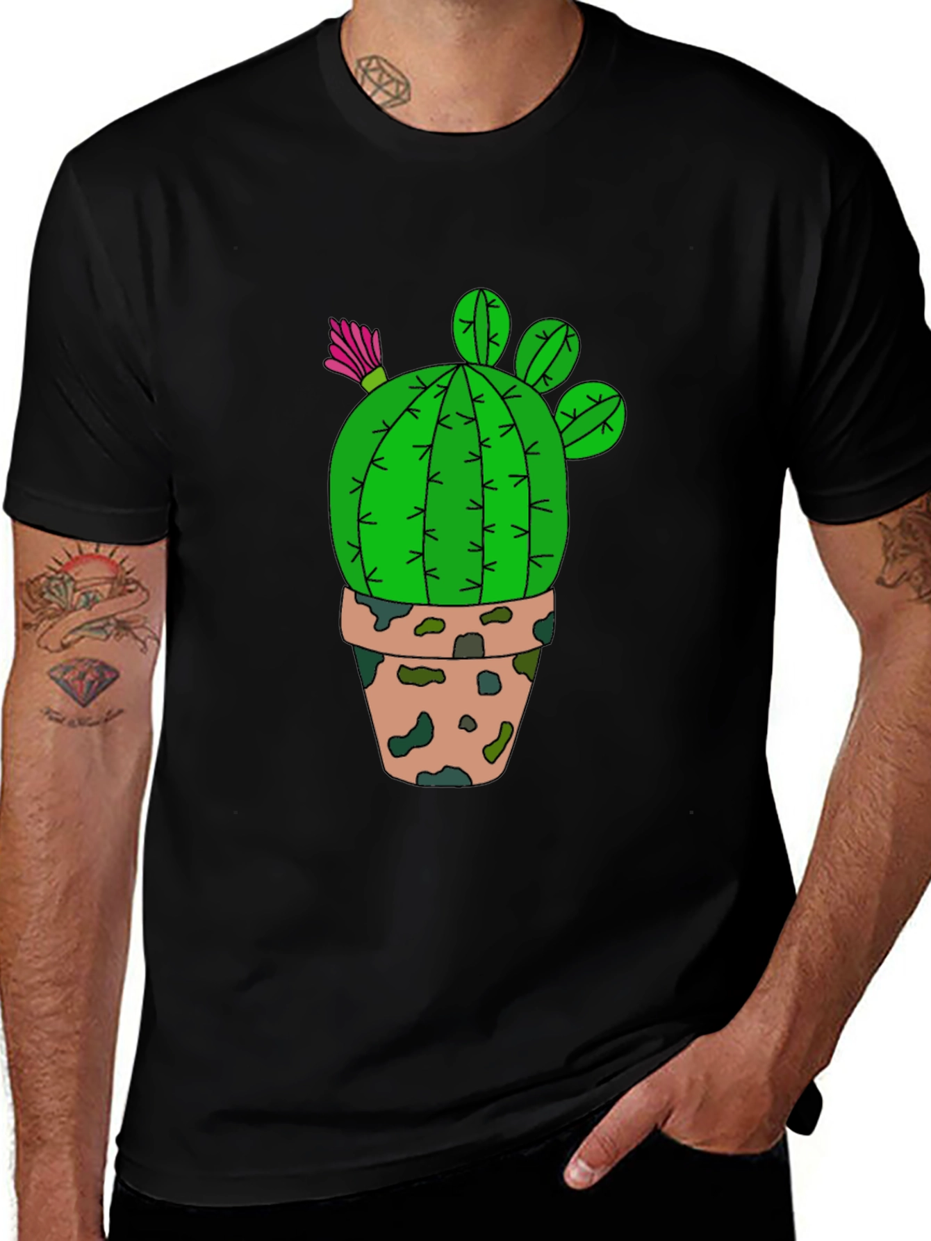 Variant 9 of Cactus Graphic T-Shirt - Desert Plant Tee