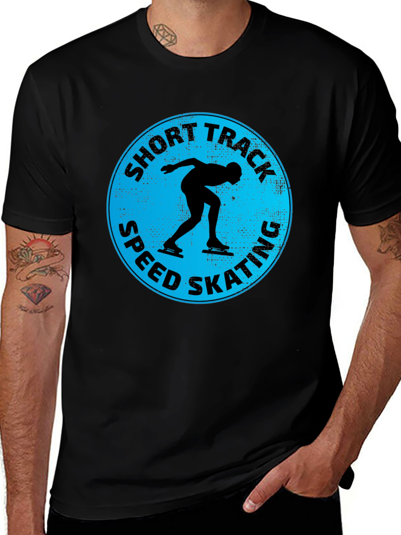 Variant 7 of Short Track Speed Skating Graphic T-Shirt