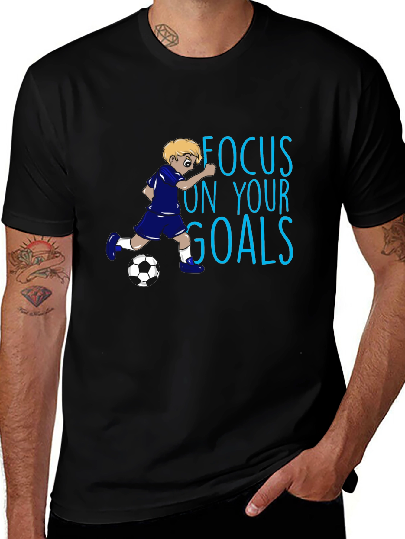 Variant 27 of Focus on Your Goals Soccer T-Shirt