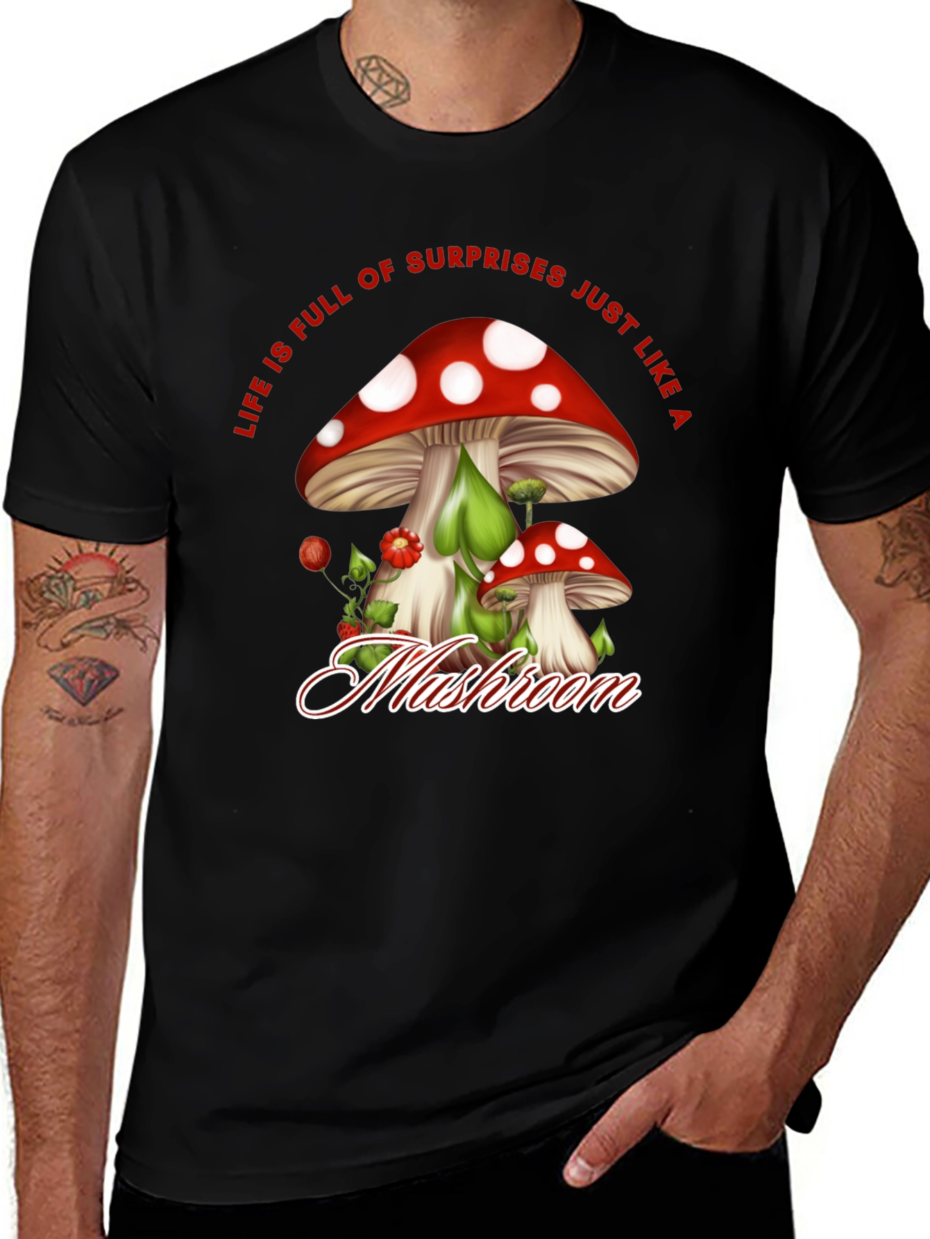 Variant 18 of Mushroom Surprise T-Shirt
