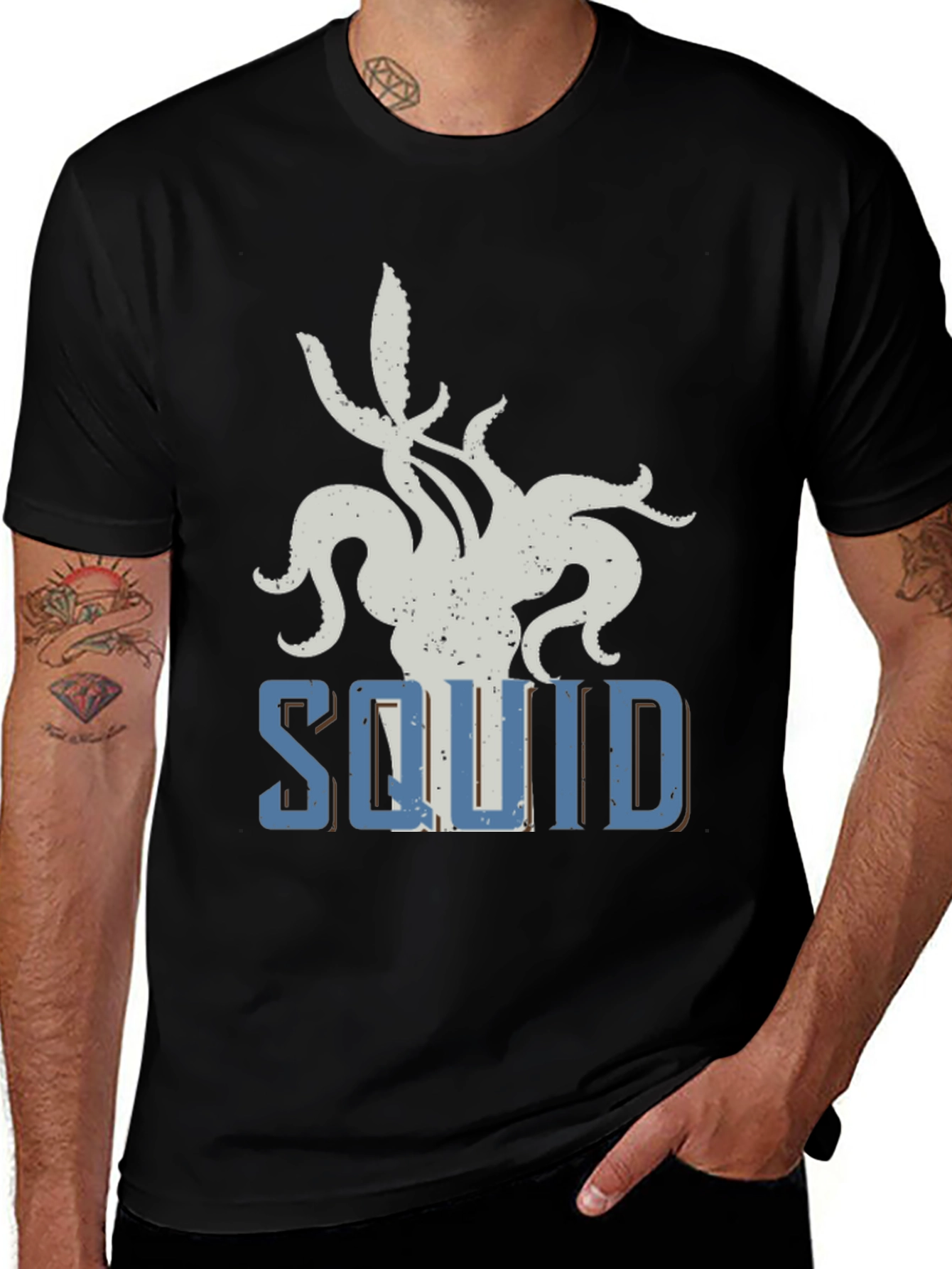 Variant 24 of Squid Graphic T-Shirt - Sea Creature Tee